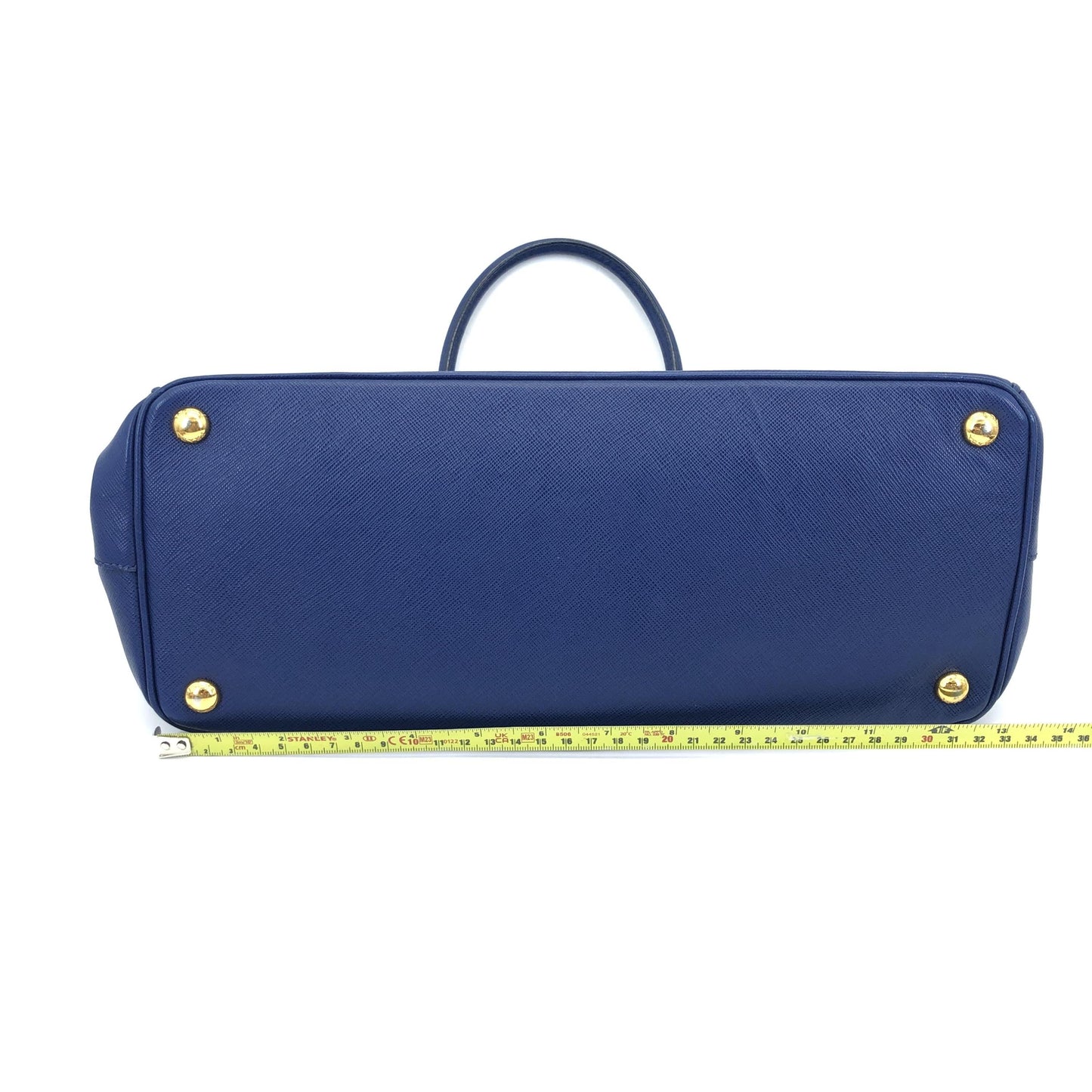 Prada Galleria en Cuir Saffiano Bleu