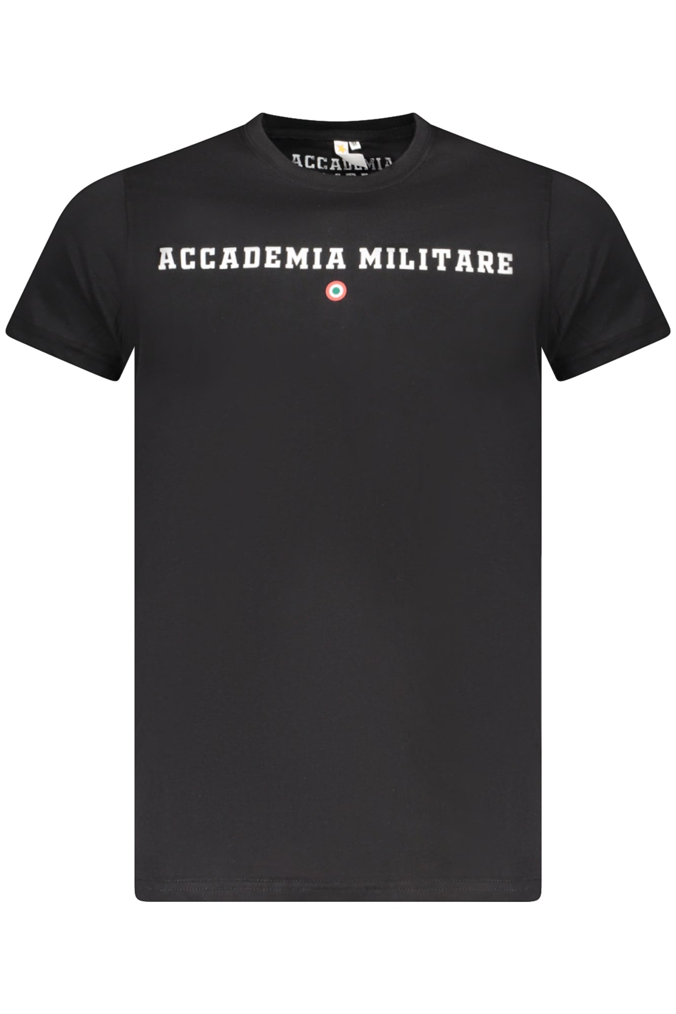 T-SHIRT NOIR À MANCHES COURTES POUR HOMMES DE L'ACADÉMIE MILITAIRE - ACCADEMIA MILITARE