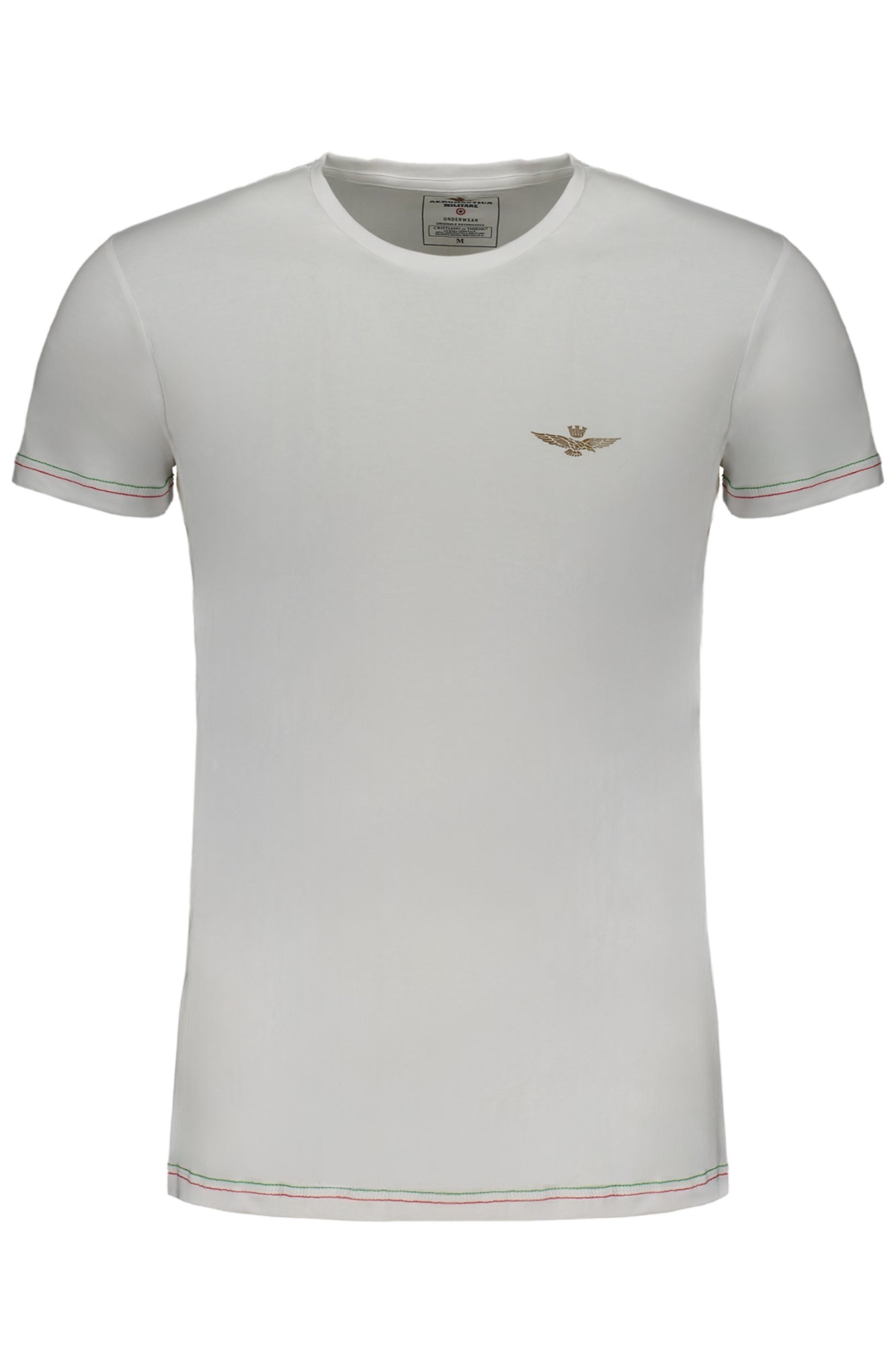 T-SHIRT BLANC À MANCHES COURTES POUR HOMMES AERONAUTICA MILITARE - AERONAUTICA MILITARE