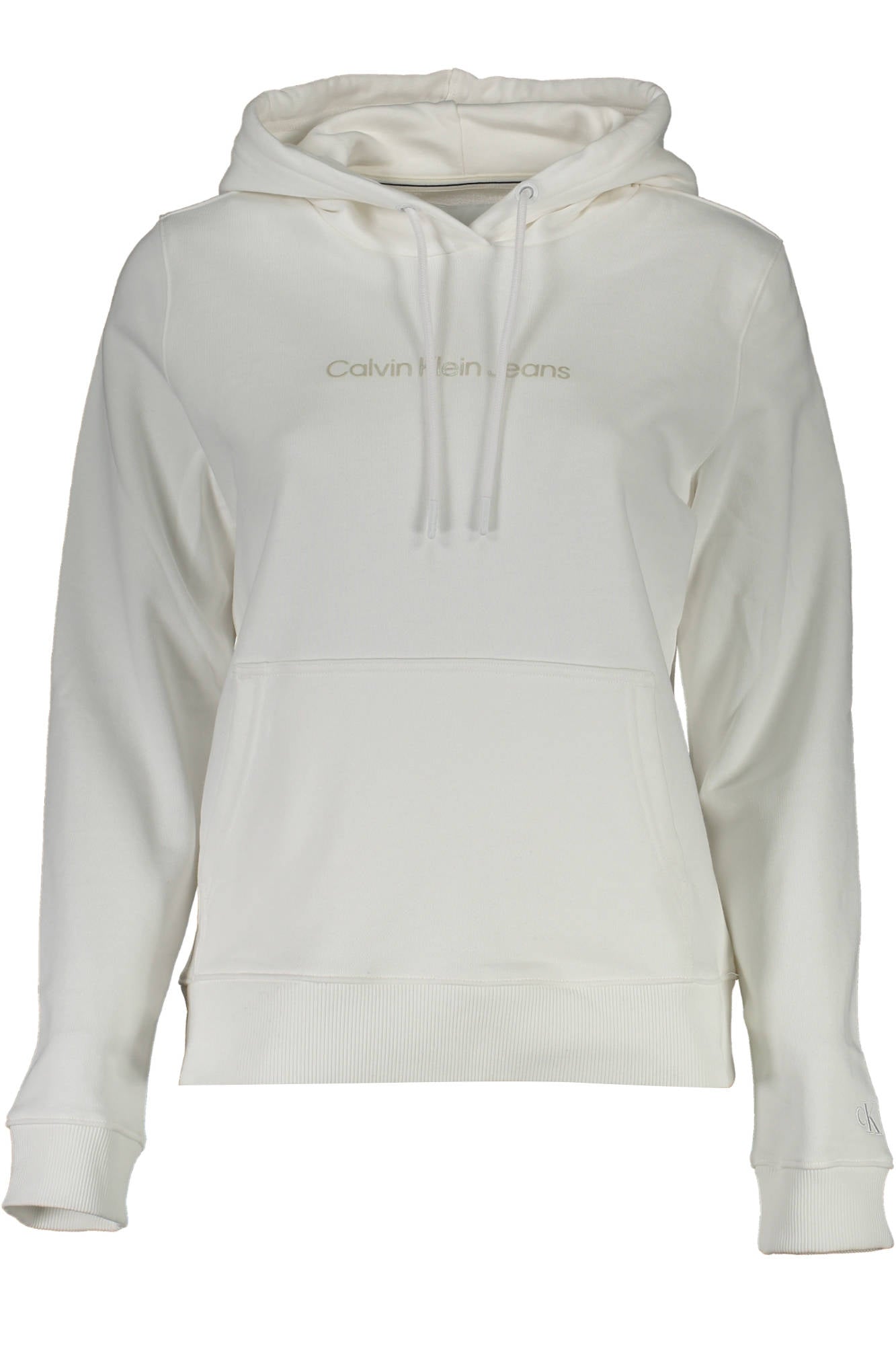 CALVIN KLEIN SWEAT SANS ZIP FEMME BLANC - CALVIN KLEIN