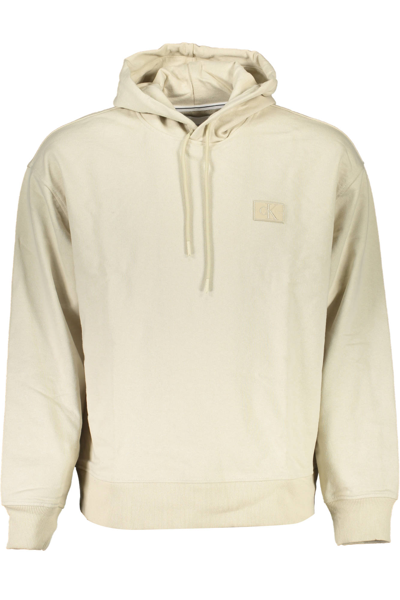 CALVIN KLEIN SWEAT SANS ZIP HOMME BEIGE - CALVIN KLEIN