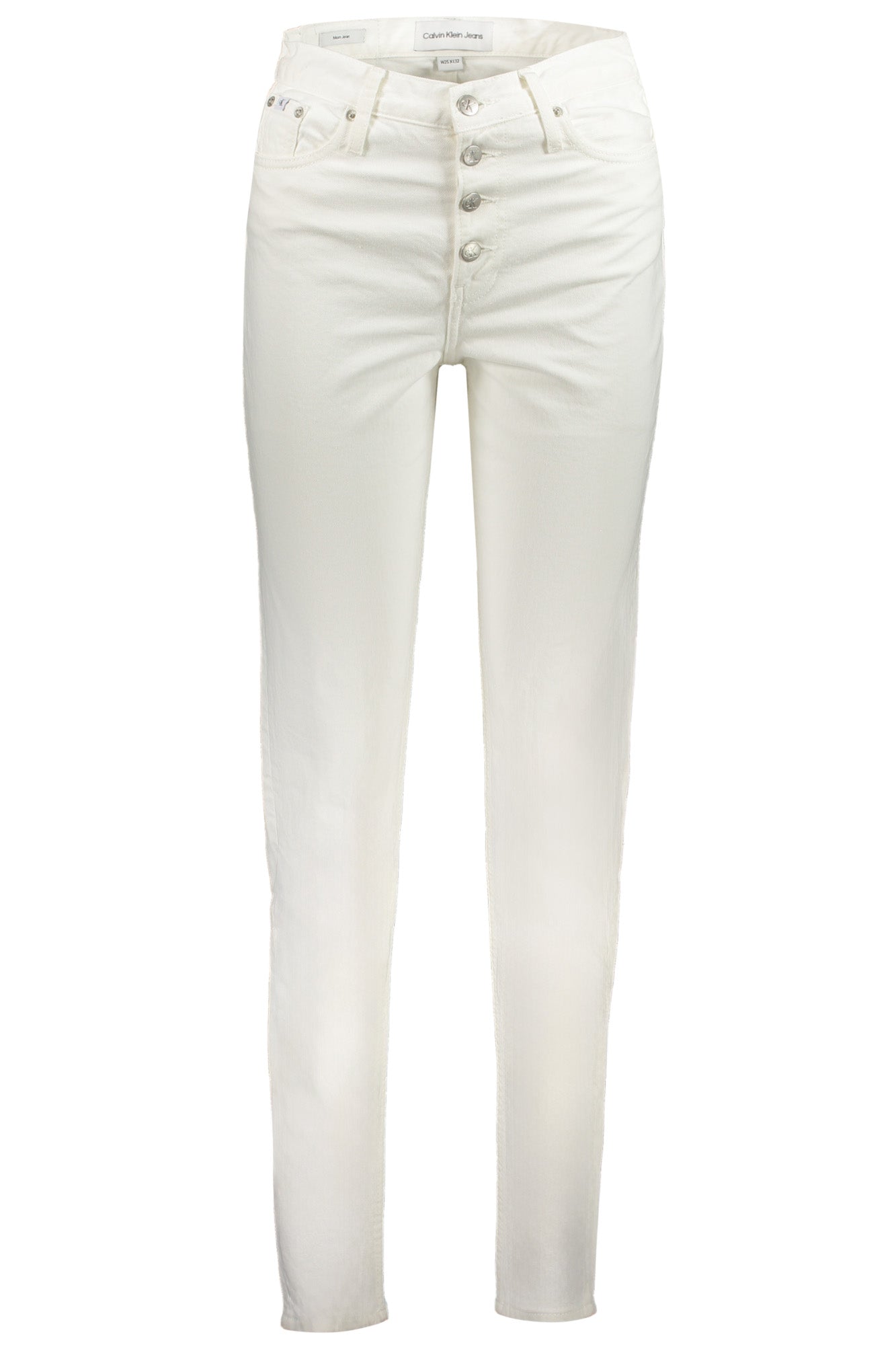 CALVIN KLEIN JEAN EN DENIM FEMME BLANC - CALVIN KLEIN