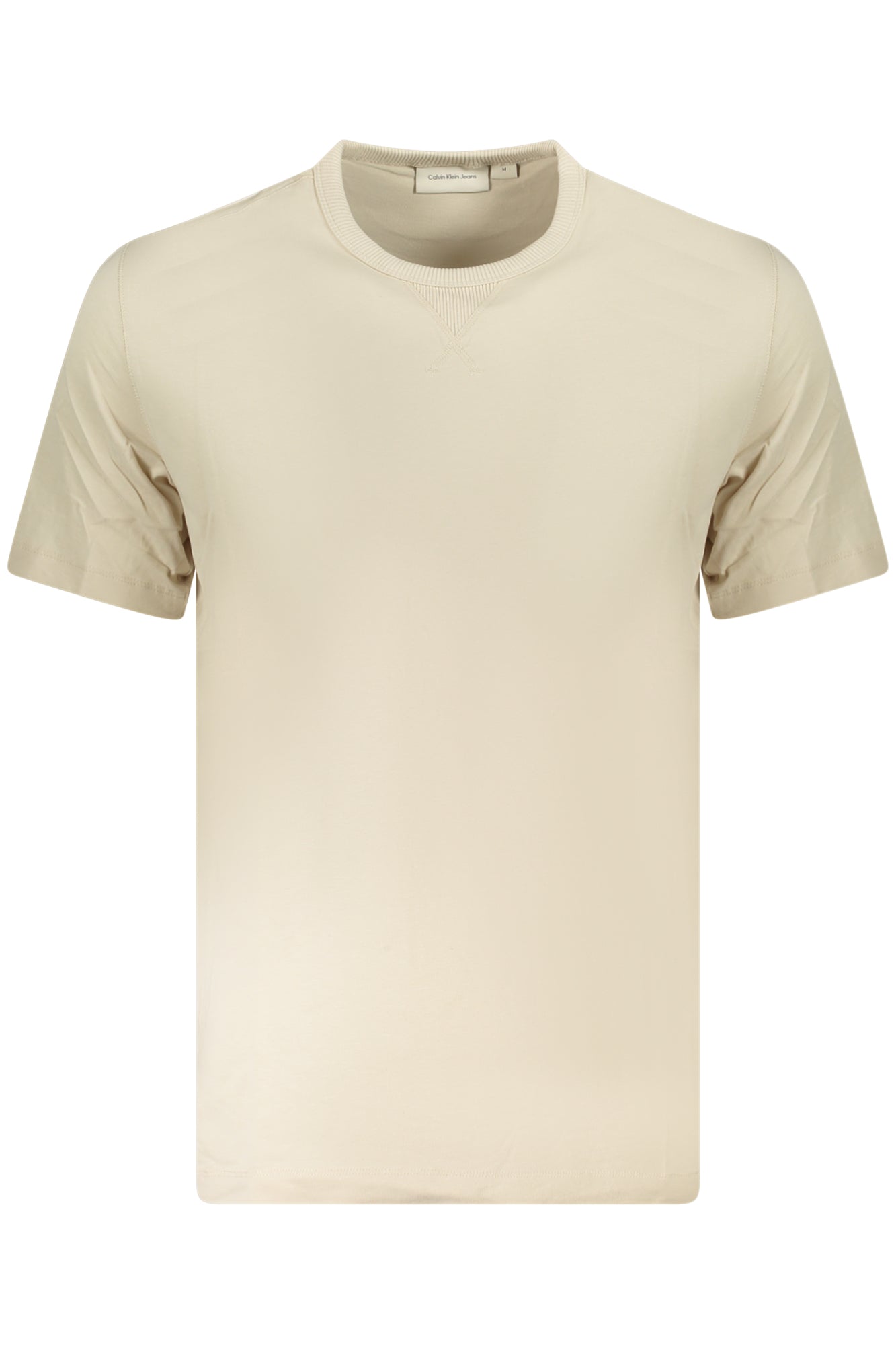 T-SHIRT À MANCHES COURTES CALVIN KLEIN HOMME BEIGE - CALVIN KLEIN