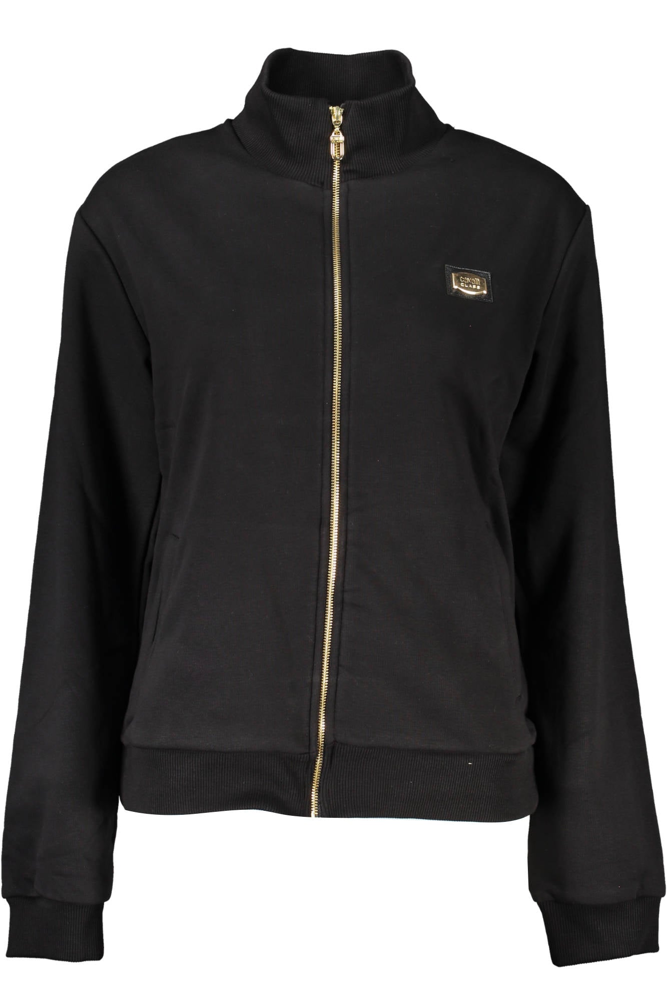 Sweat-shirt zippé pour femme Cavalli Class noir - CAVALLI CLASS