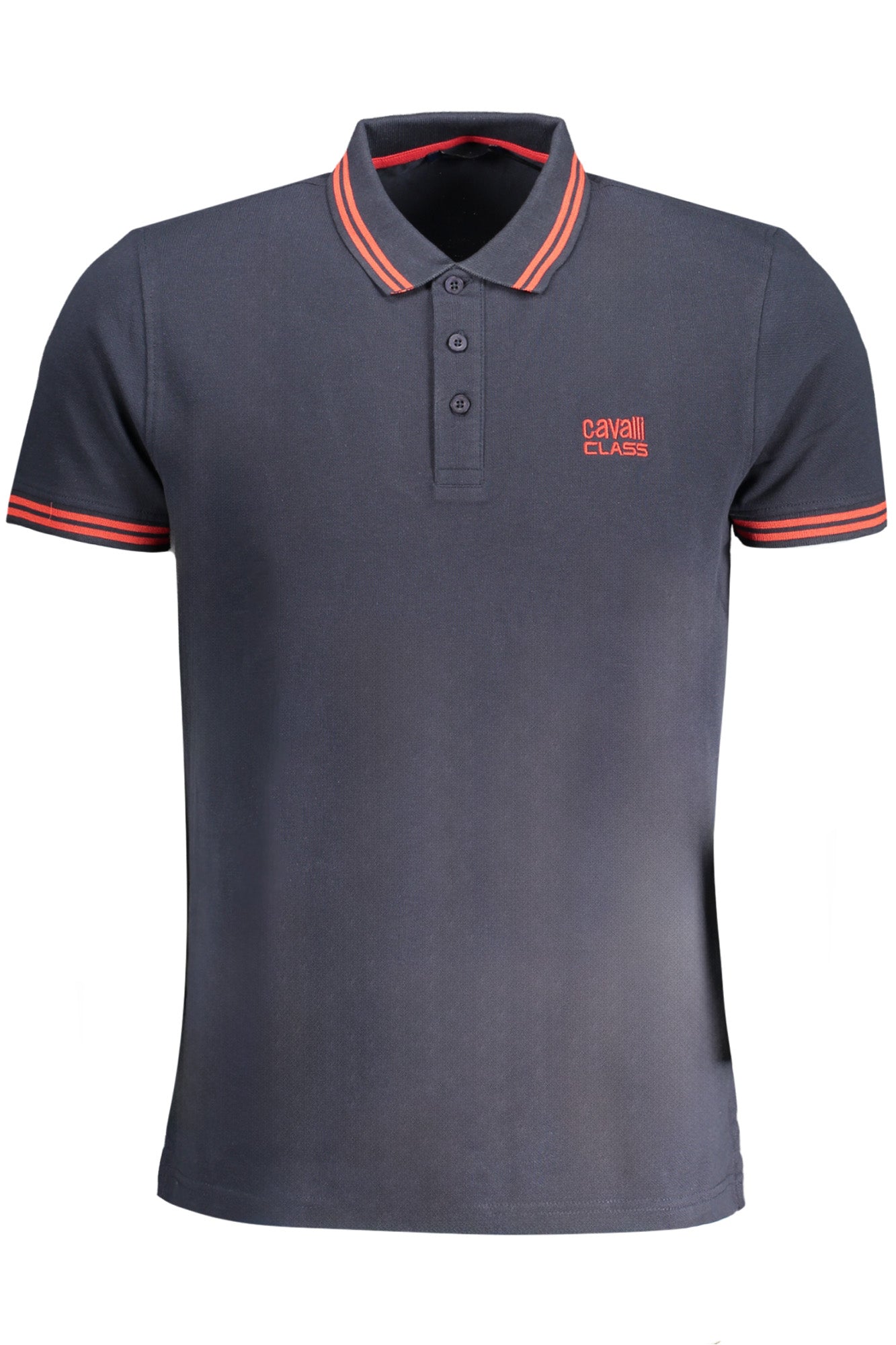 CAVALLI POLO MANCHES COURTES HOMME CLASS BLEU - CAVALLI CLASS