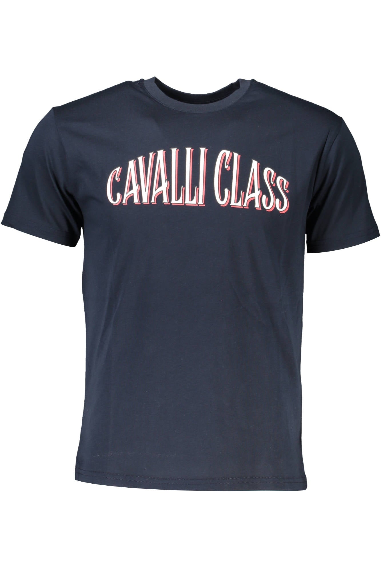 CAVALLI CLASS T-SHIRT MANCHES COURTES HOMME BLEU - CAVALLI CLASS