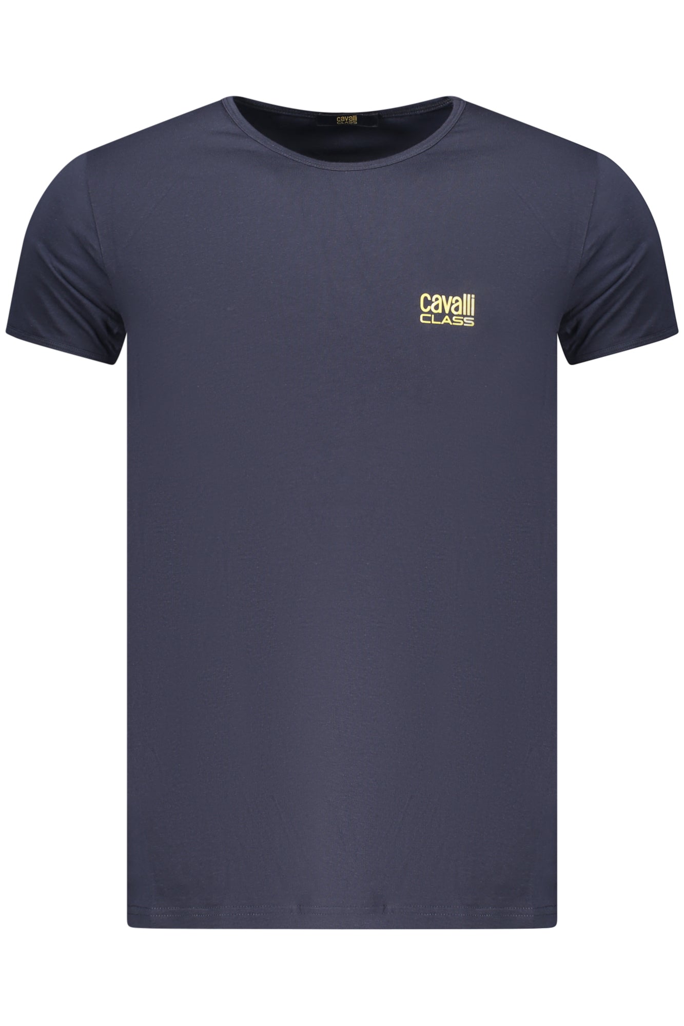 T-SHIRT À MANCHES COURTES POUR HOMMES CAVALLI CLASS BLEU - CAVALLI CLASS