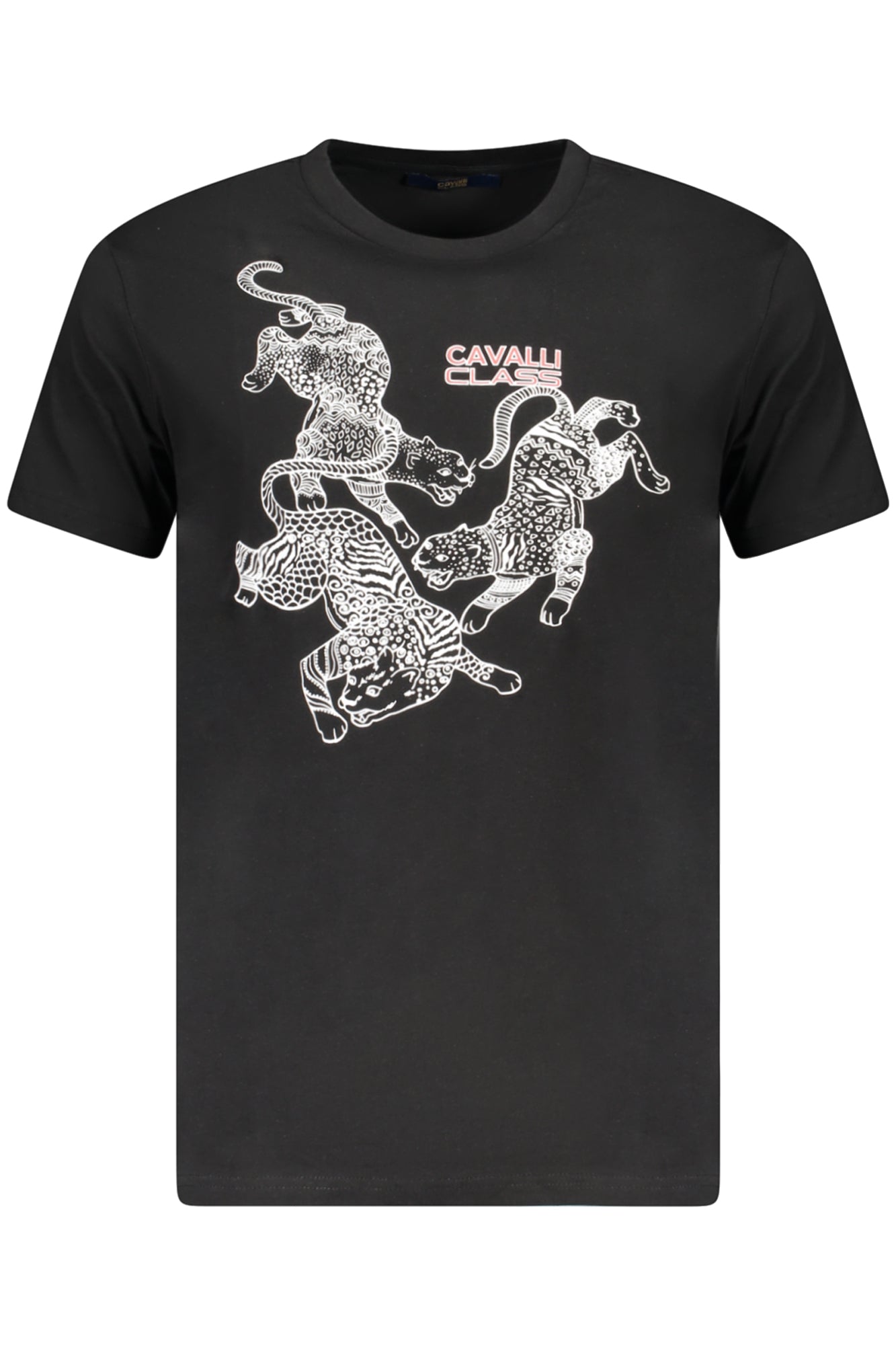T-SHIRT À MANCHES COURTES CAVALLI CLASS HOMME NOIR - CAVALLI CLASS