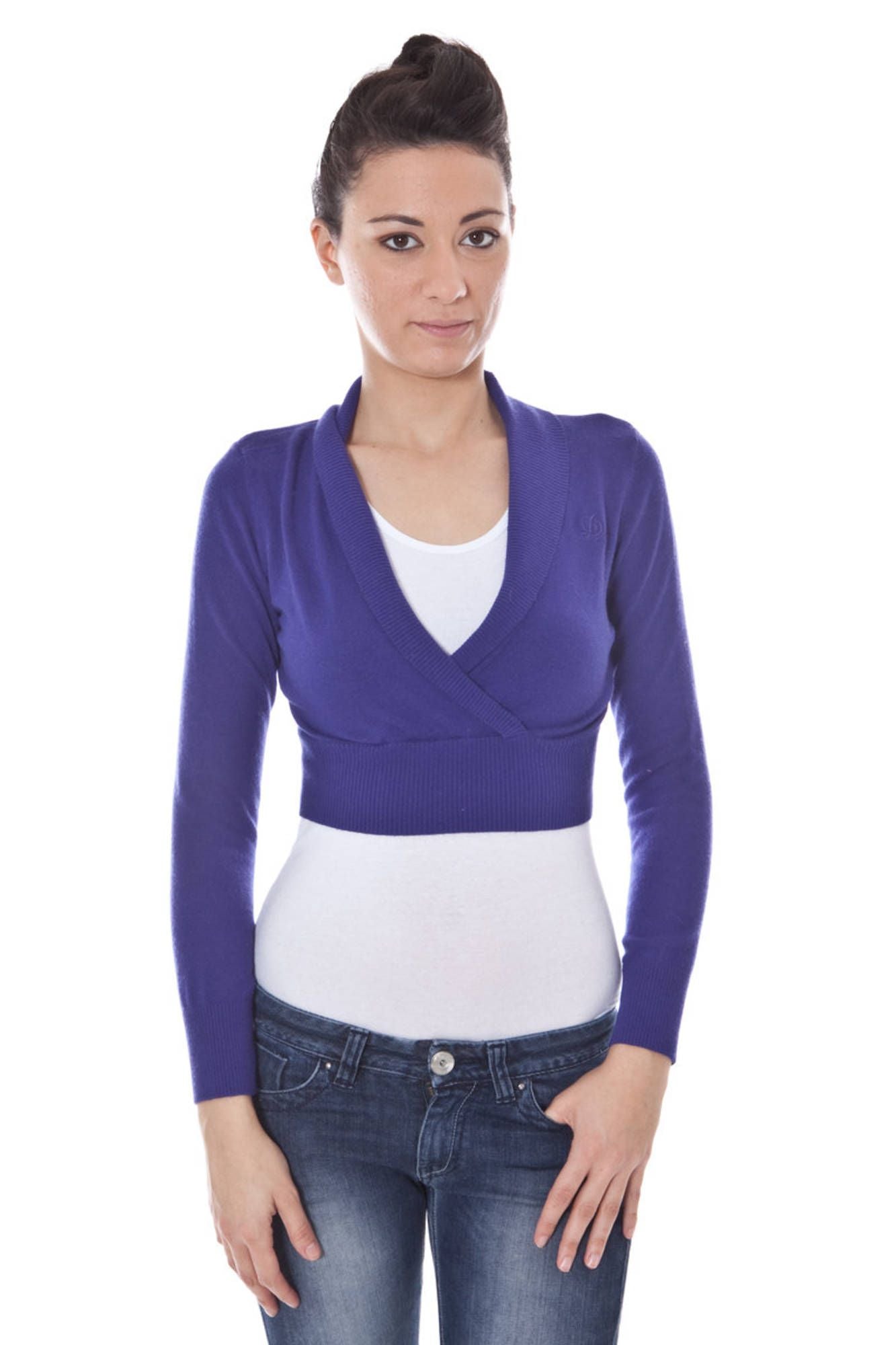 DATCH SHRUG MANCHES LONGUES FEMME VIOLET - DATCH