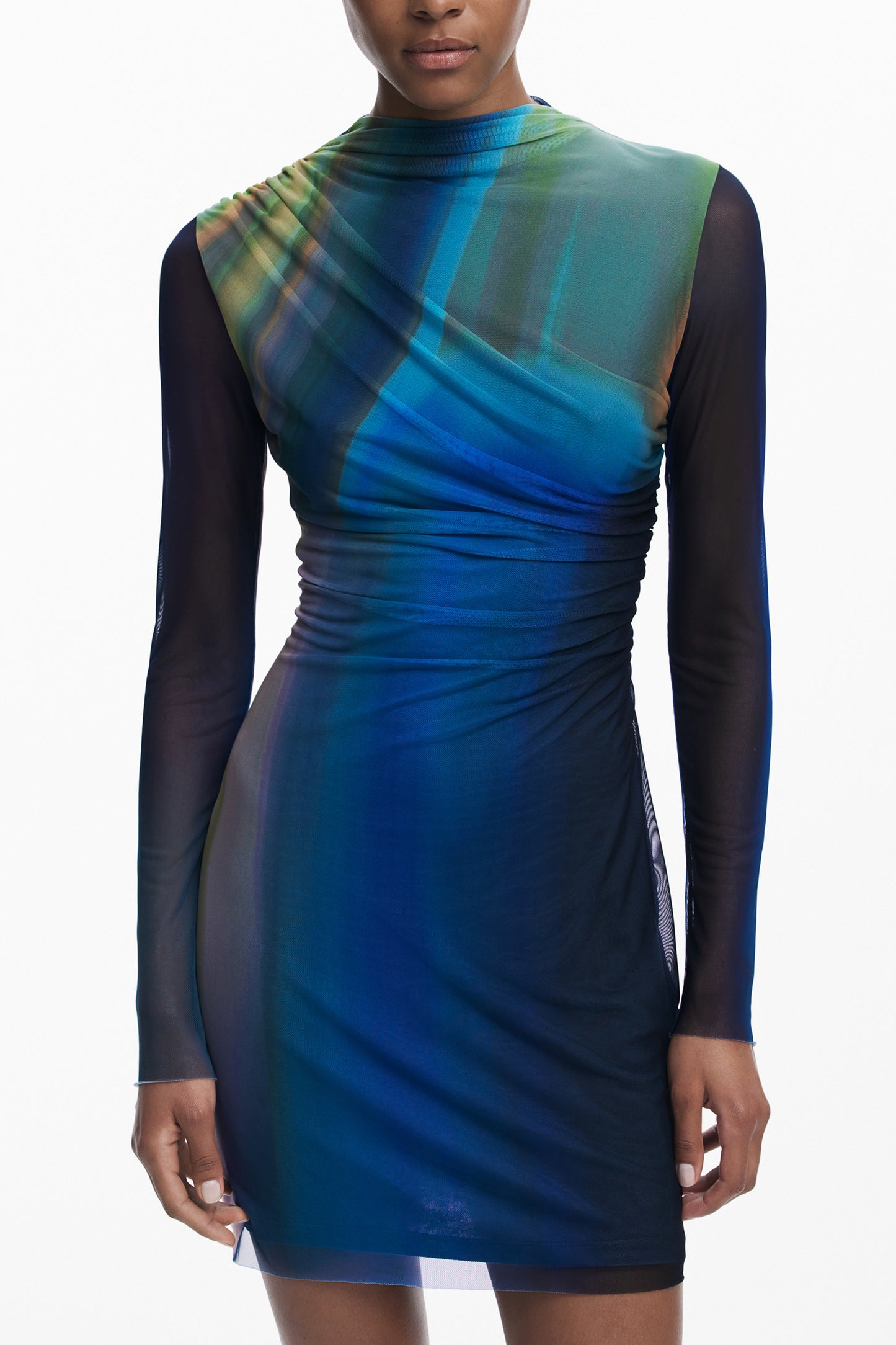 ROBE COURTE DESIGUAL POUR FEMME EN BLEU - DESIGUAL