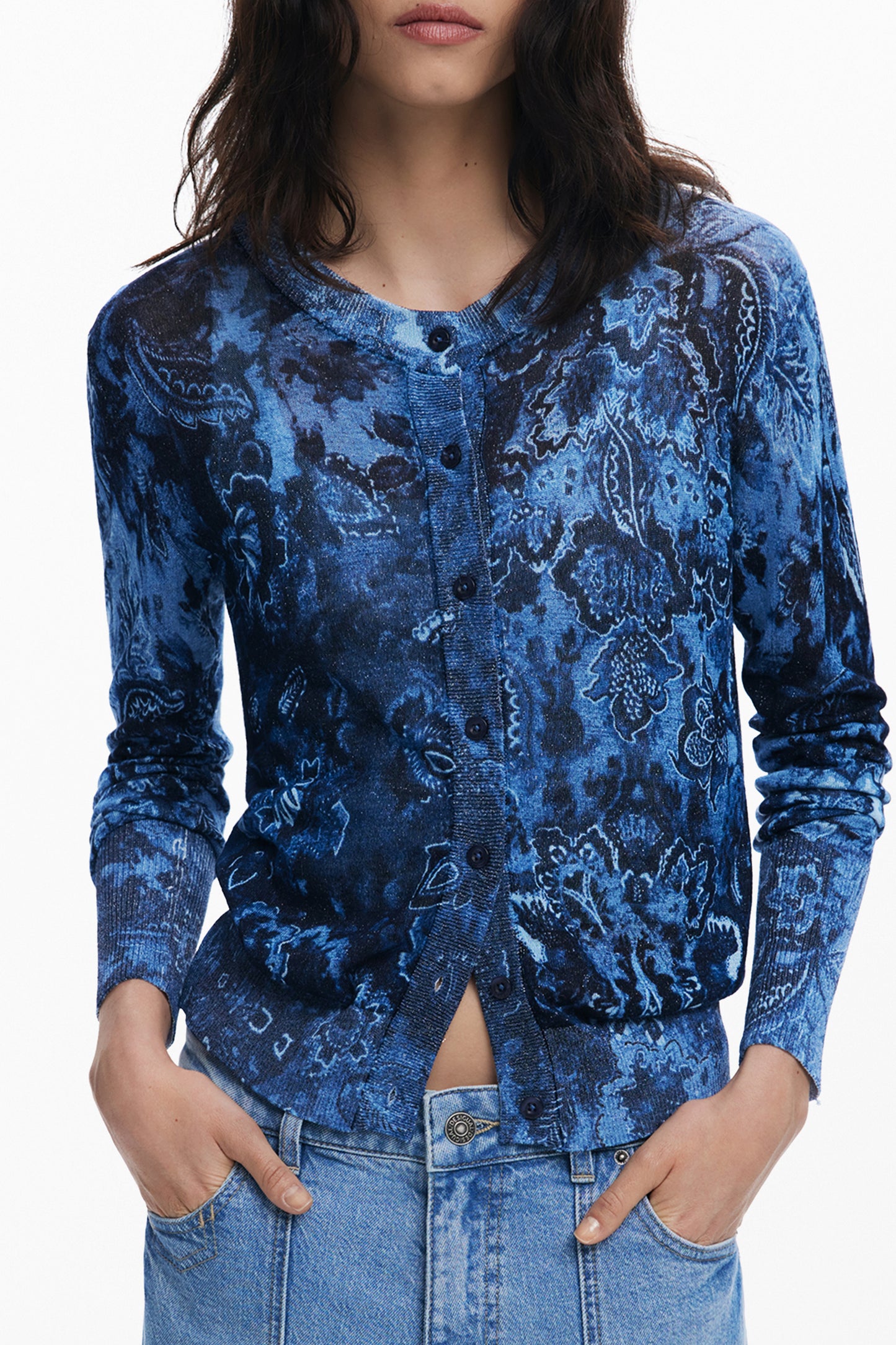 CARDIGAN BLEU FEMME DESIGUAL - DESIGUAL
