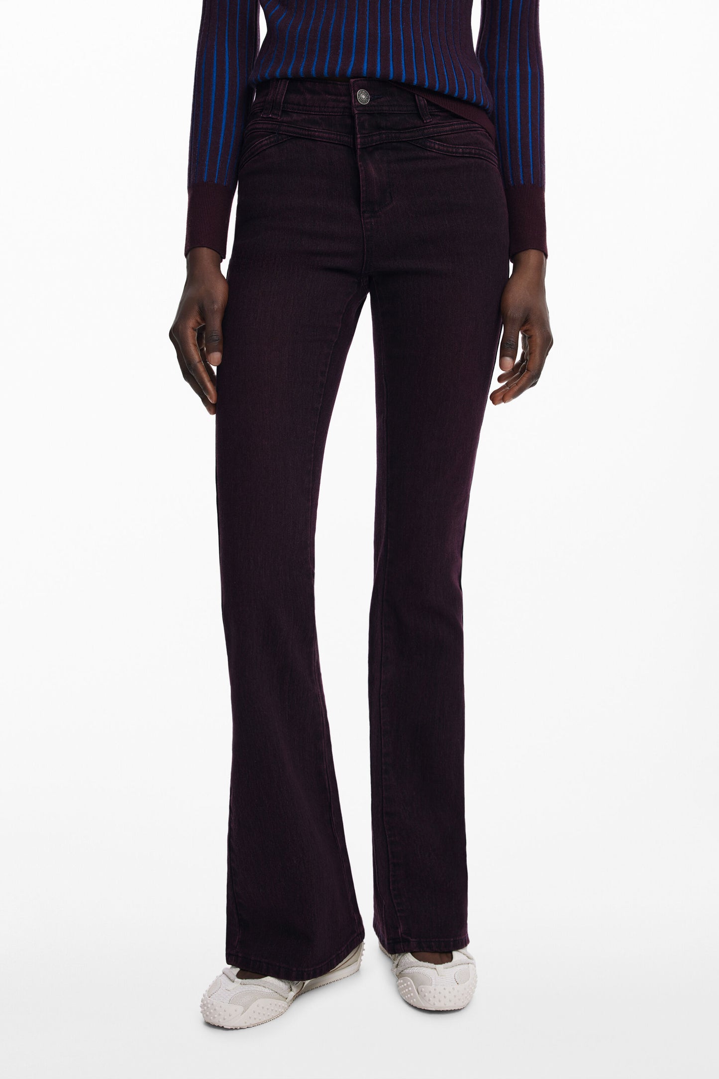 JEANS EN DENIM POUR FEMME DESIGUAL VIOLET - DESIGUAL