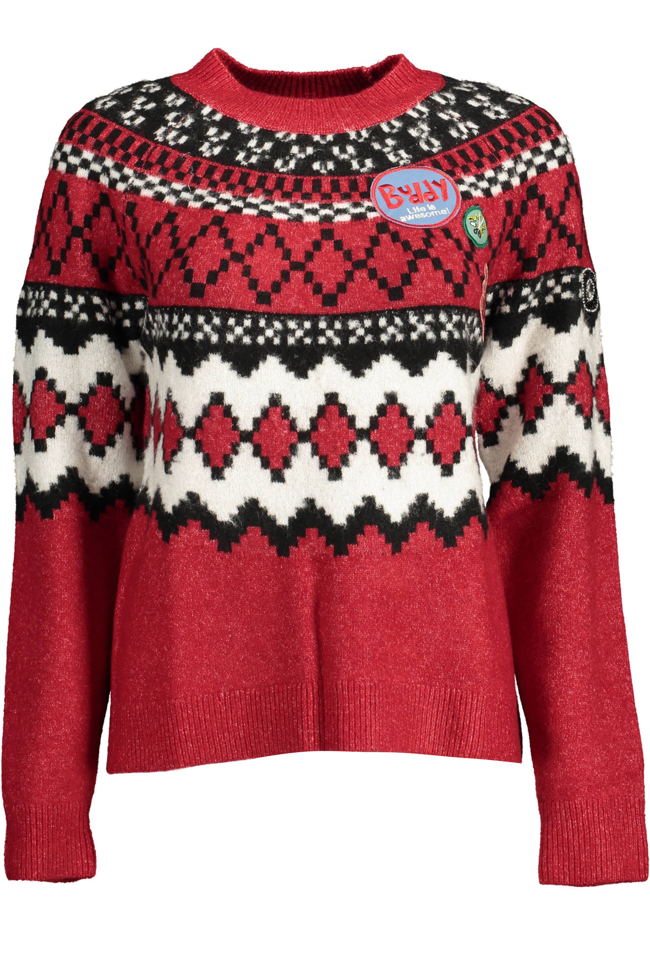 DESIGUAL PULL FEMME ROUGE - DESIGUAL
