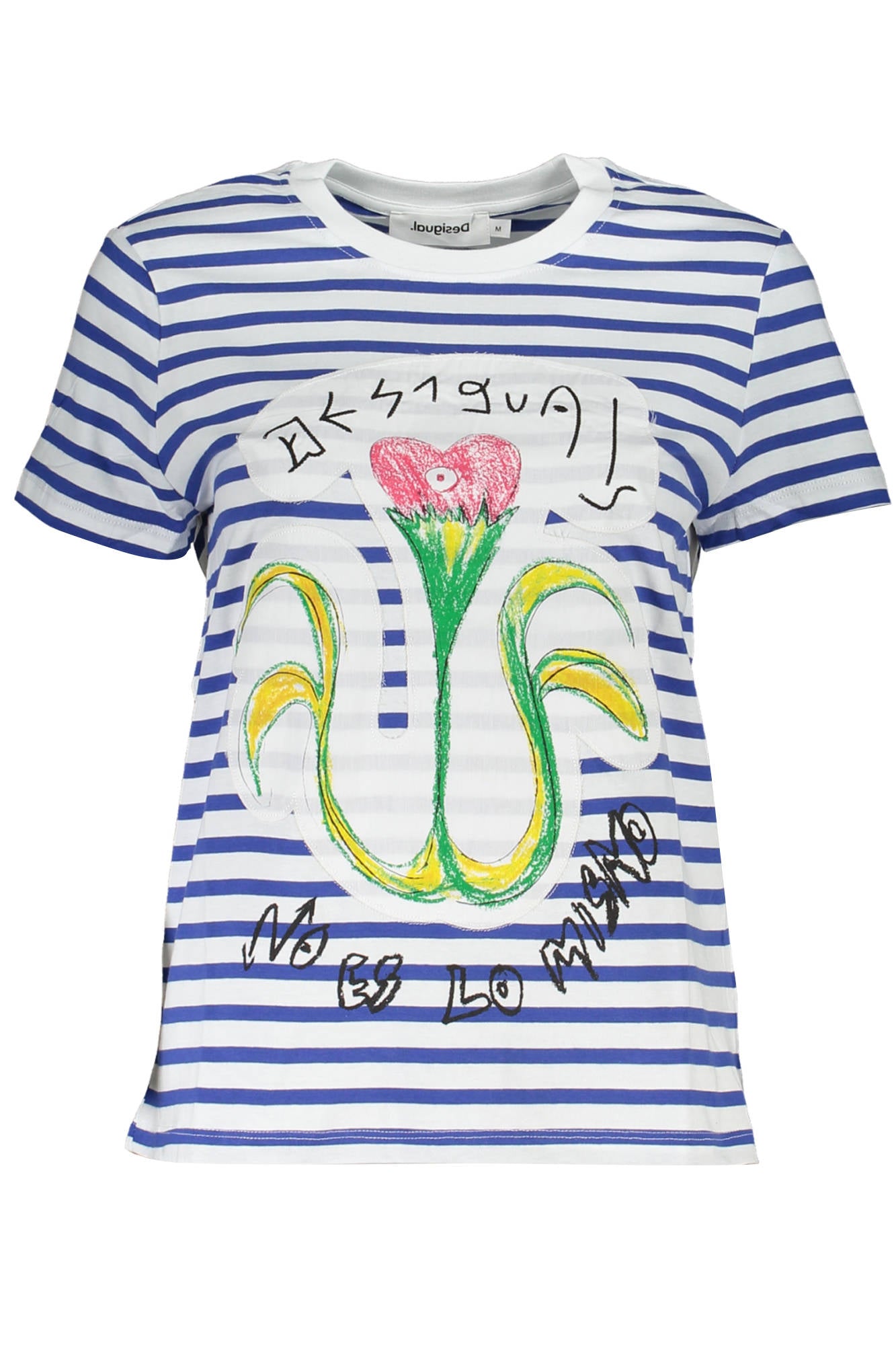 T-SHIRT À MANCHES COURTES DESIGUAL FEMME BLEU - DESIGUAL