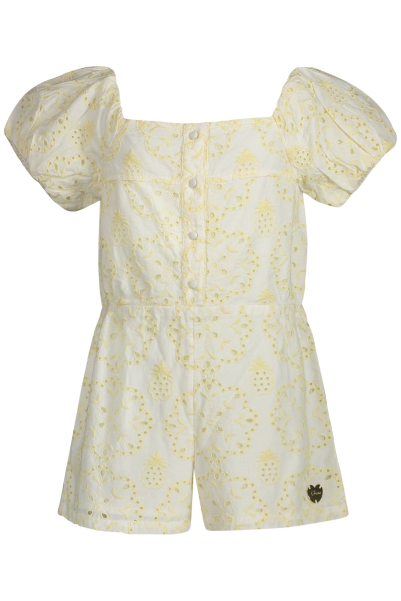 ROBE COURTE EN JEANS GUESS FILLE JAUNE - GUESS JEANS