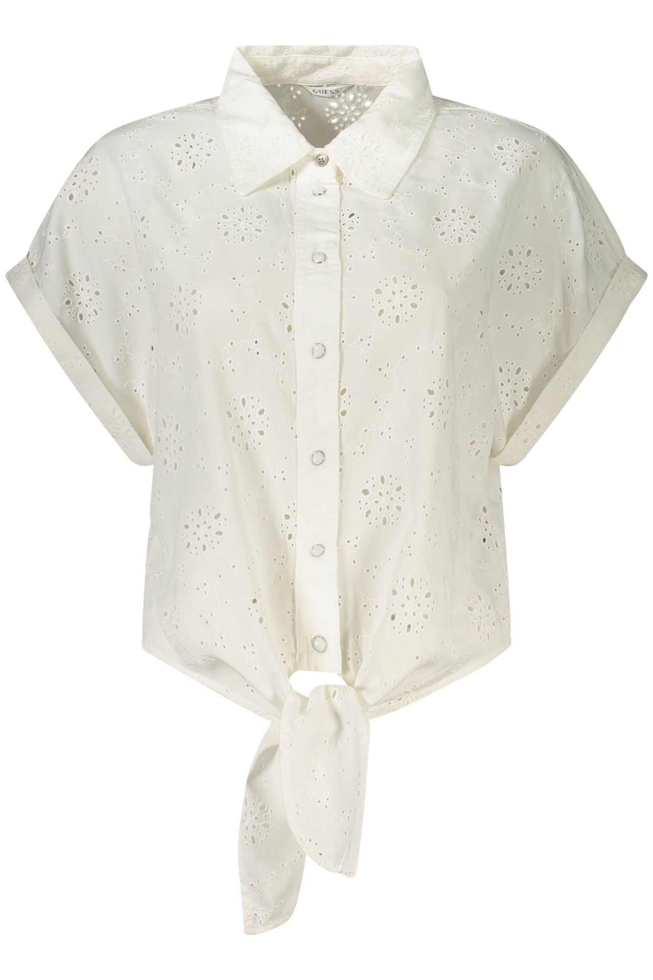 CHEMISE À MANCHES COURTES GUESS JEANS FEMME BLANCHE - GUESS JEANS