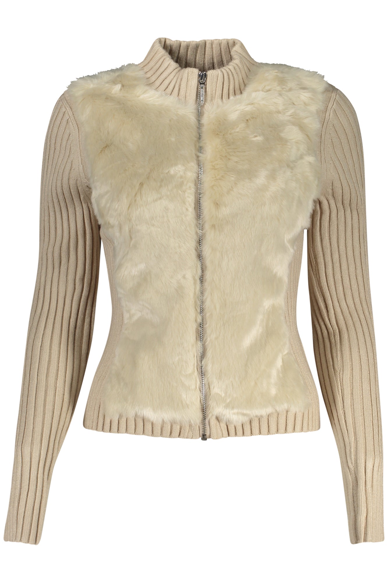 GUESS JEANS CARDIGAN FEMME BEIGE - GUESS JEANS