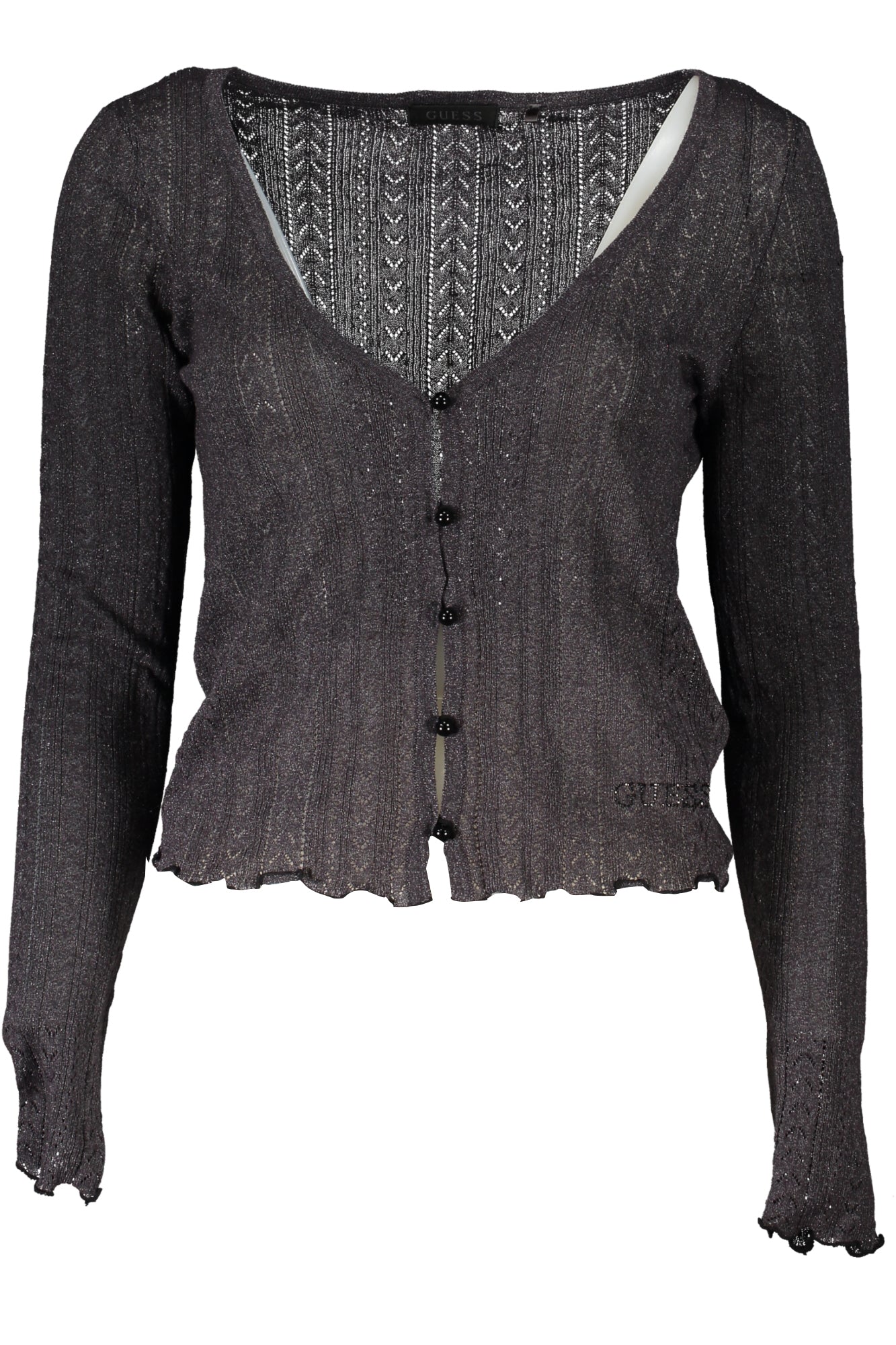 GUESS JEANS CARDIGAN GRIS FEMME - GUESS JEANS