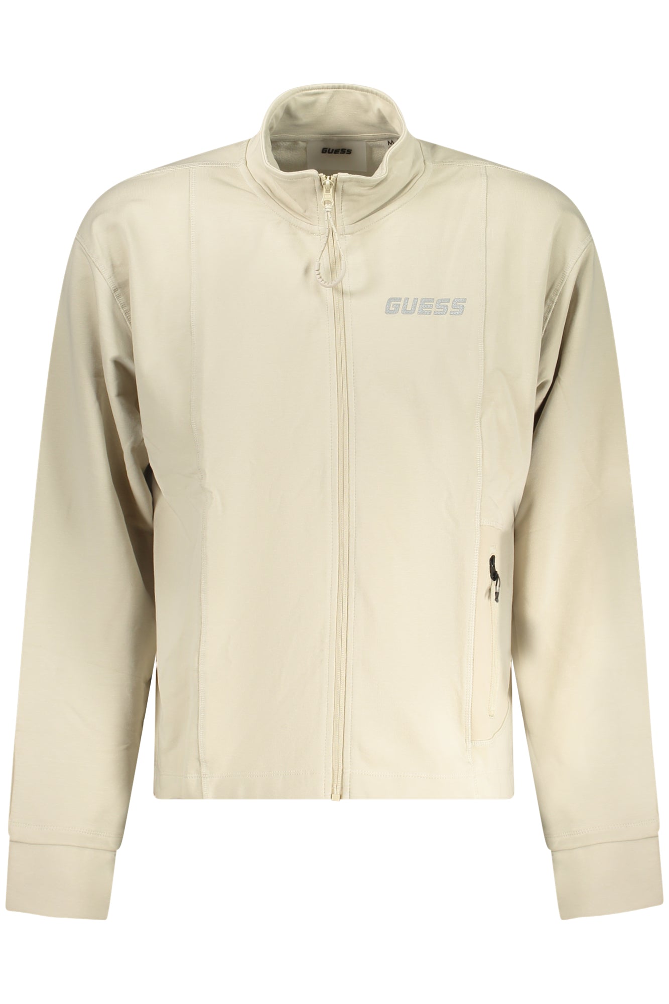 SWEAT-SHIRT ZIPPÉ POUR HOMMES GUESS JEANS BEIGE - GUESS JEANS