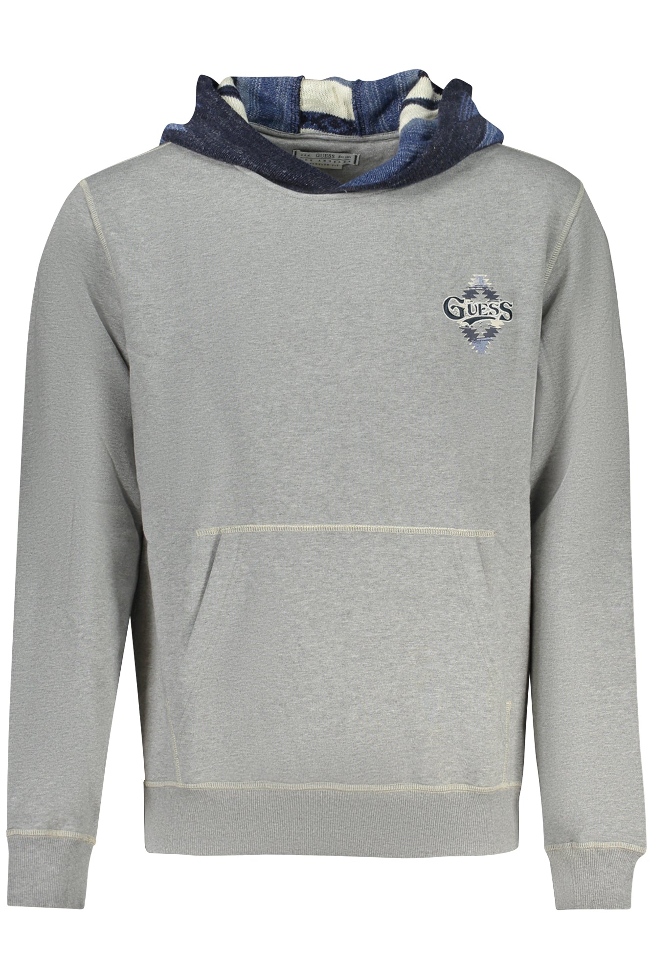 SWEAT-SHIRT GUESS JEANS SANS ZIP HOMME GRIS - GUESS JEANS