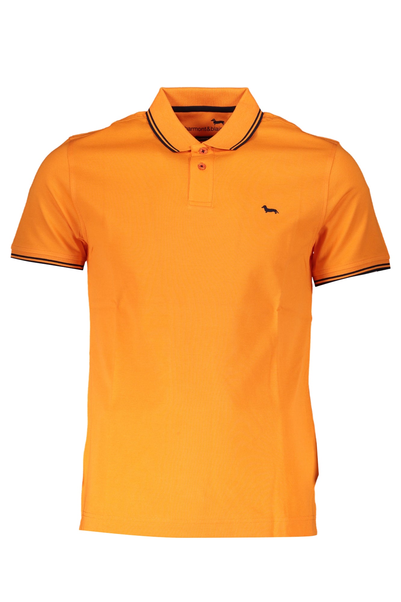 HARMONT & BLAINE POLO MANCHES COURTES ORANGE HOMME - HARMONT & BLAINE