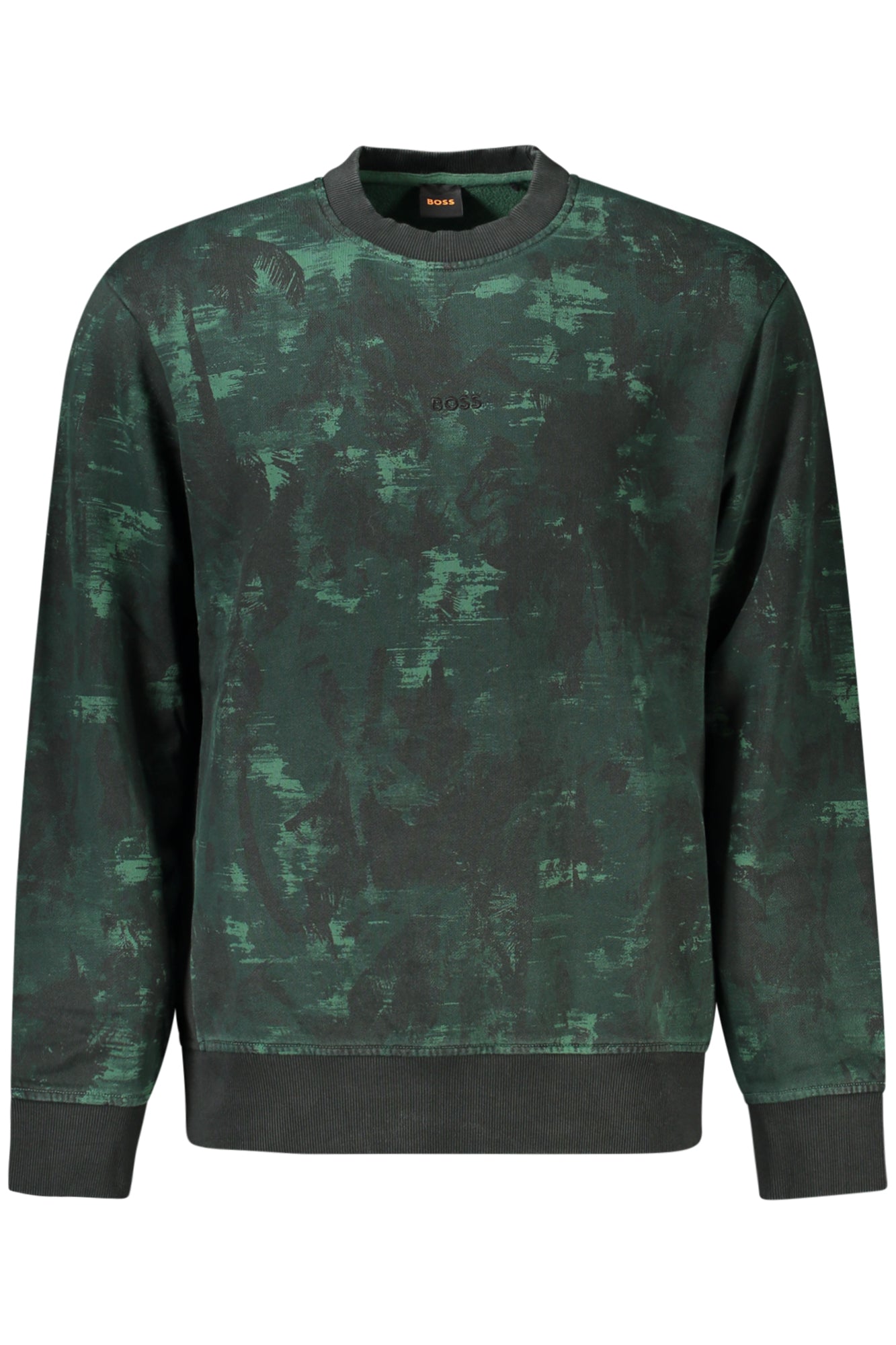 SWEAT-SHIRT HUGO BOSS SANS ZIP HOMME VERT - BOSS