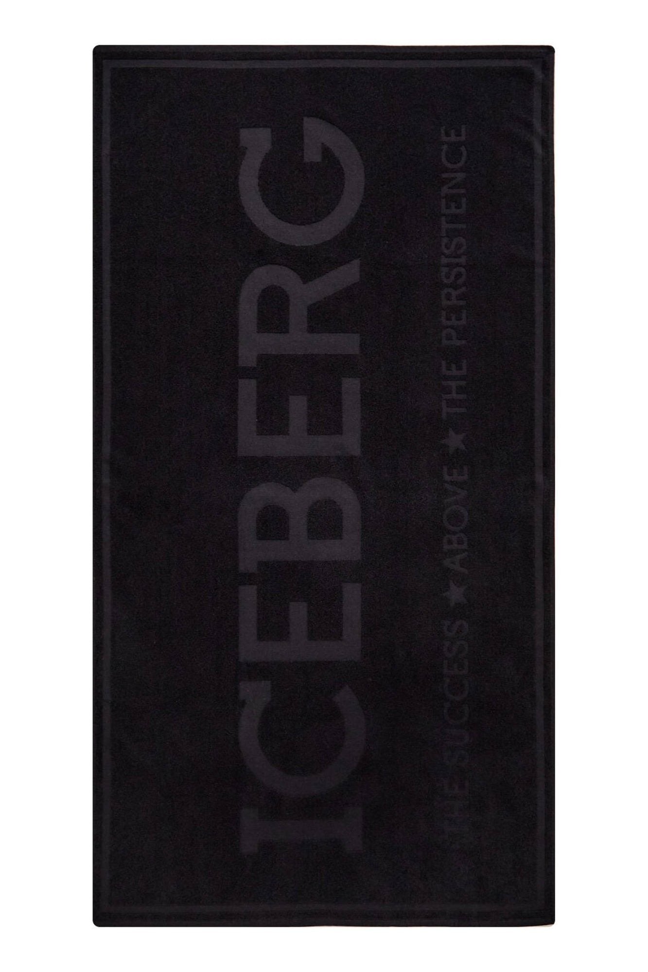 SERVIETTE DE PLAGE NOIRE POUR HOMMES ICEBERG - ICEBERG