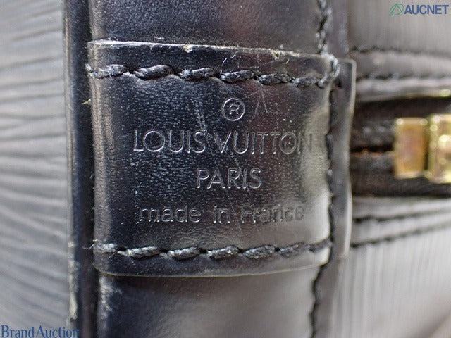 Louis Vuitton Alma PM Cuir Épi Noir Sac à Main Vintage 2001