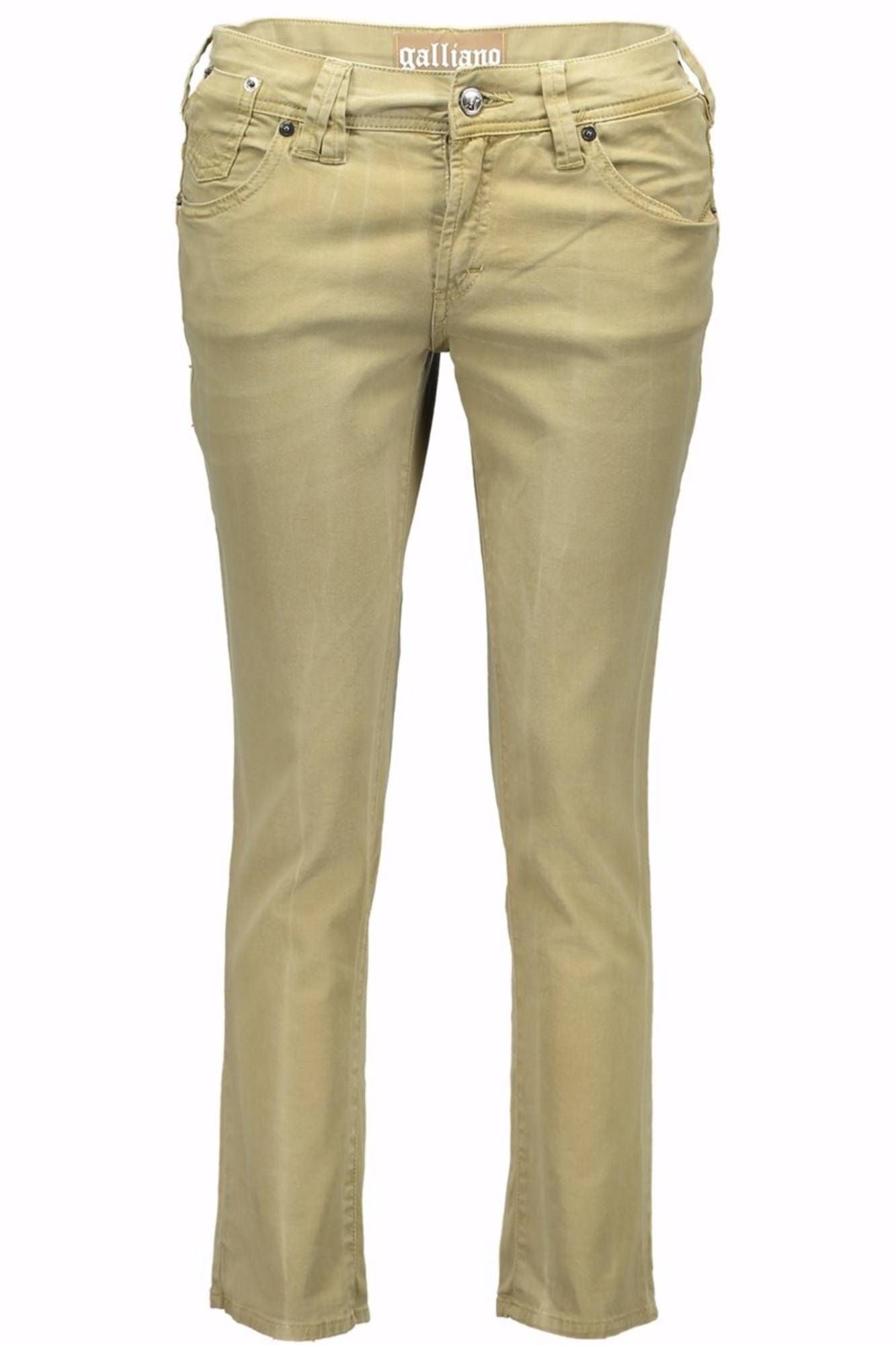 PANTALON FEMME JOHN GALLIANO PINOCCHIETTO VERT - JOHN GALLIANO