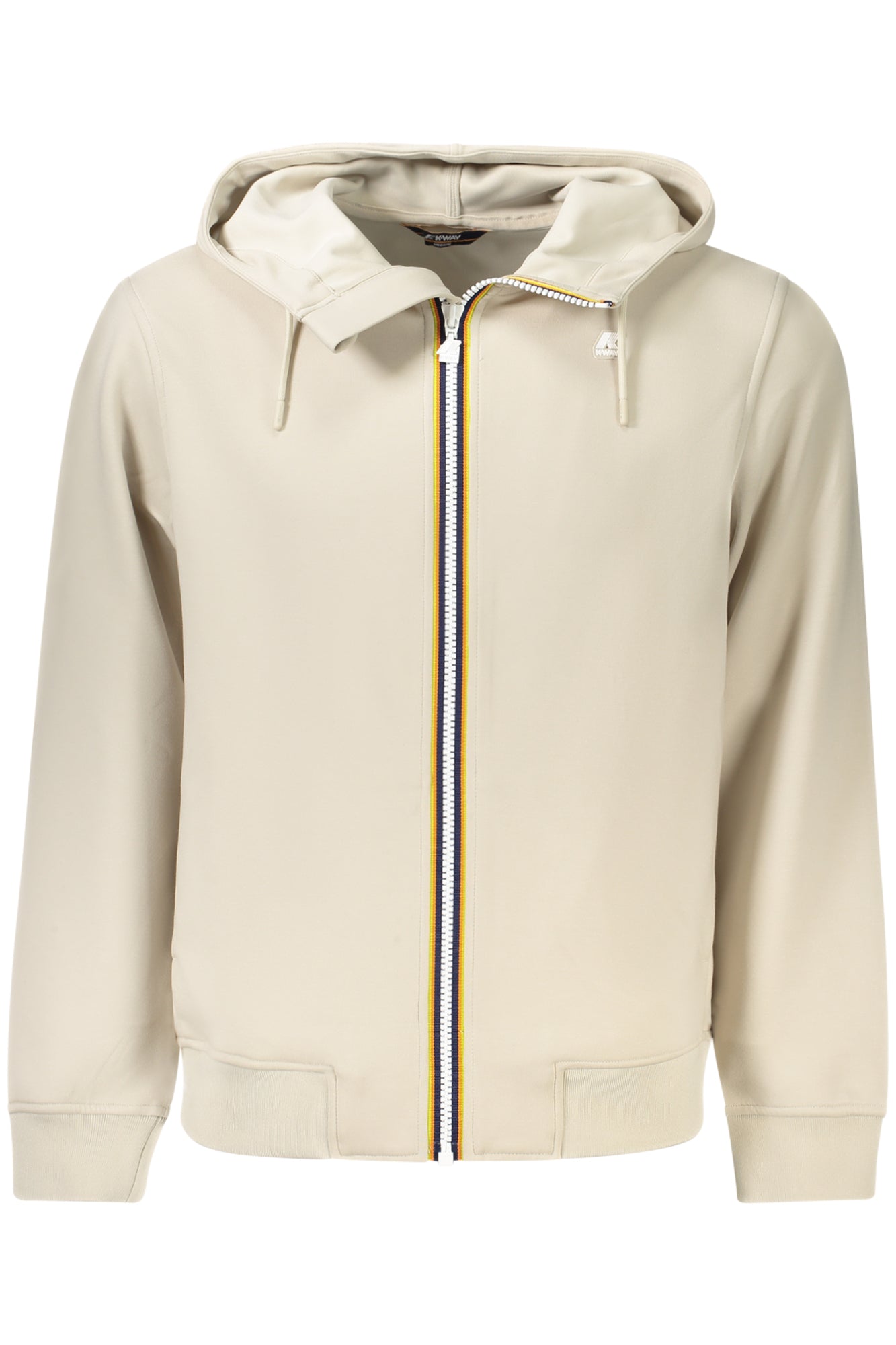 SWEAT-SHIRT ZIPPÉ POUR HOMMES K-WAY BEIGE - K-WAY