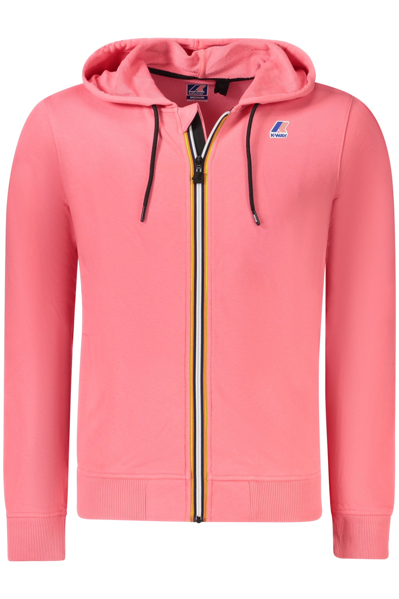 SWEAT-SHIRT ZIPPÉ POUR HOMMES K-WAY ROSE - K-WAY