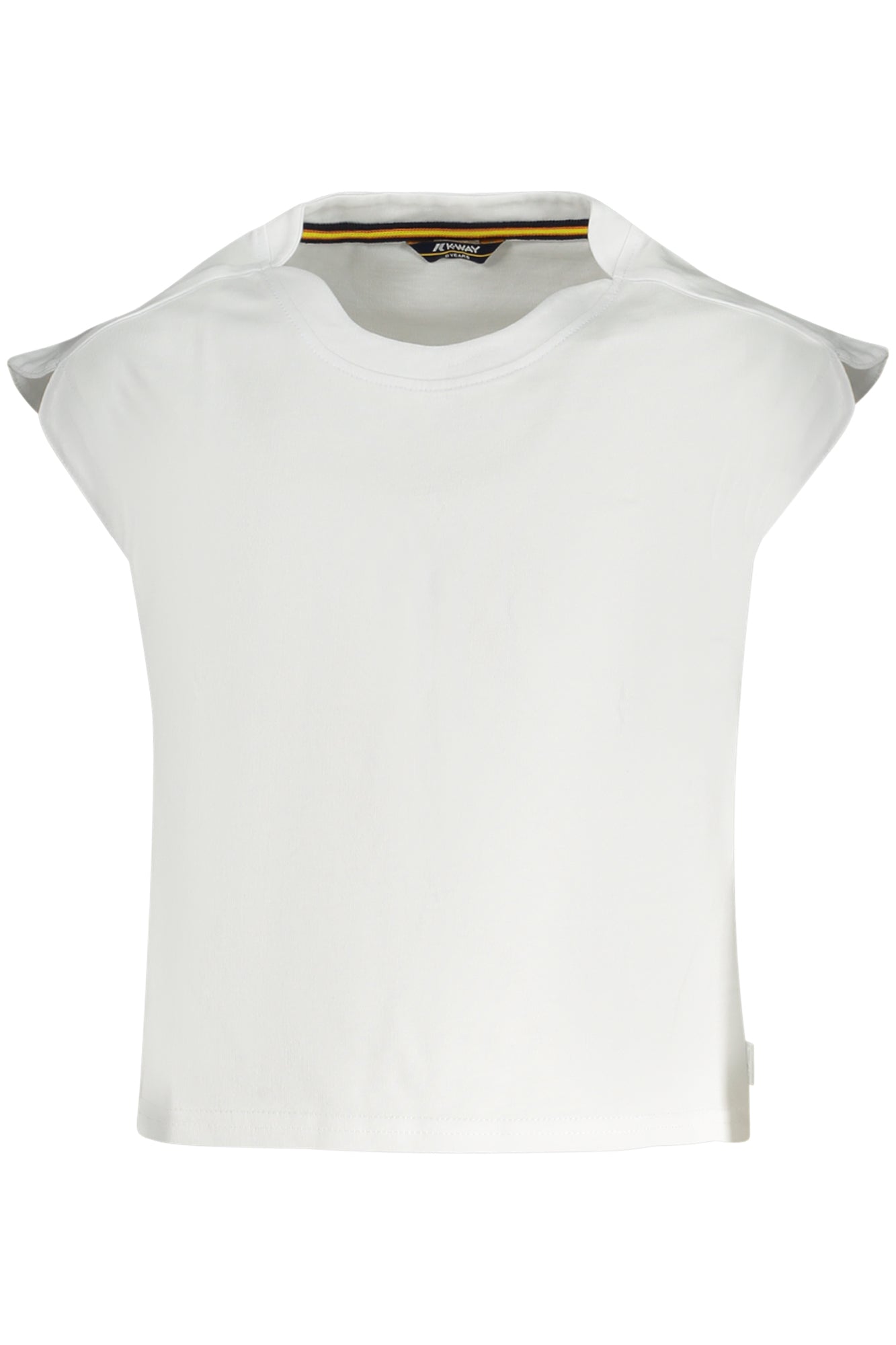T-SHIRT MANCHES COURTES K-WAY FILLE BLANC - K-WAY