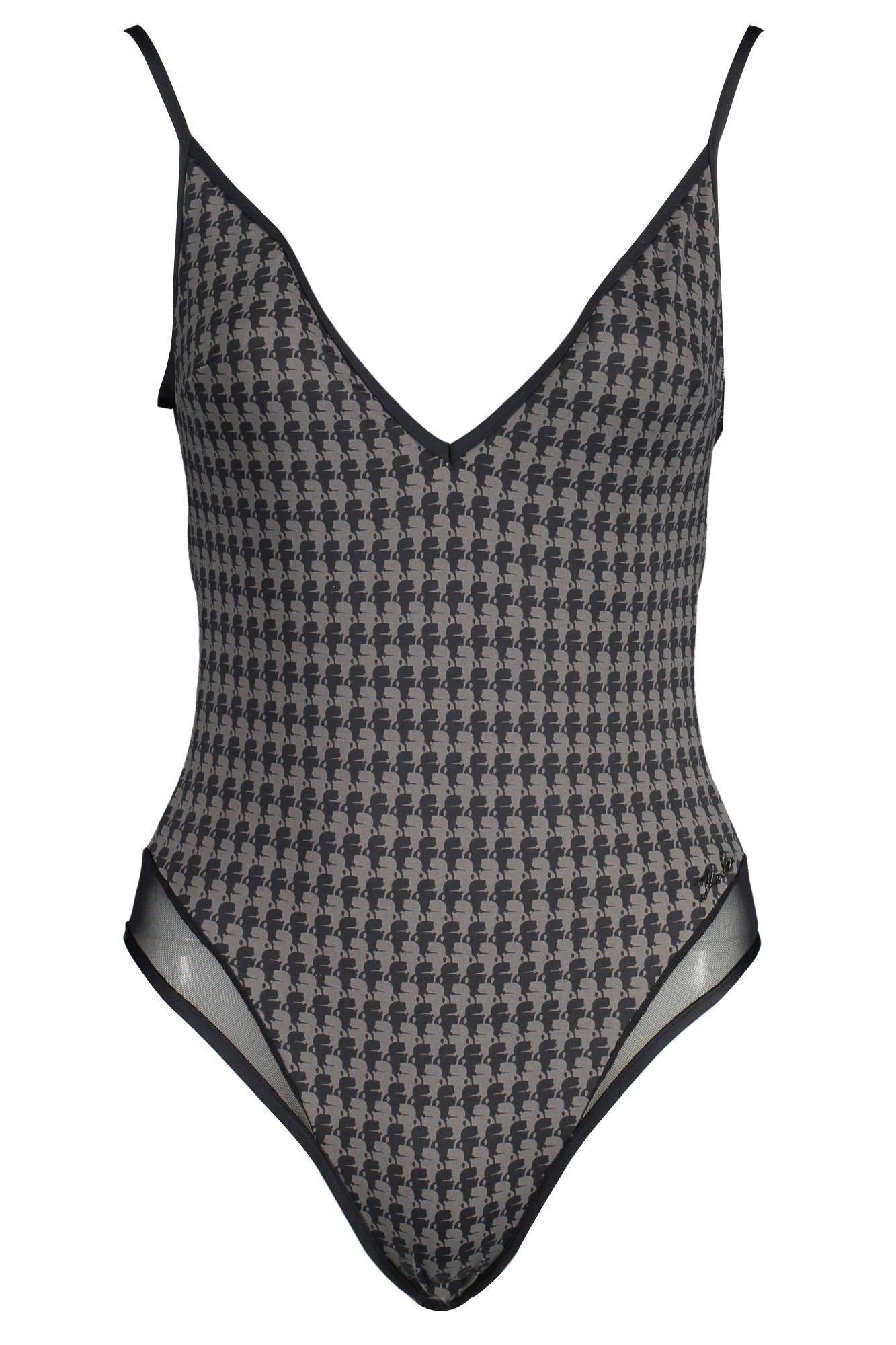 KARL LAGERFELD BEACHWEAR MAILLOT DE BAIN UNE PIÈCE FEMME NOIR - KARL LAGERFELD BEACHWEAR