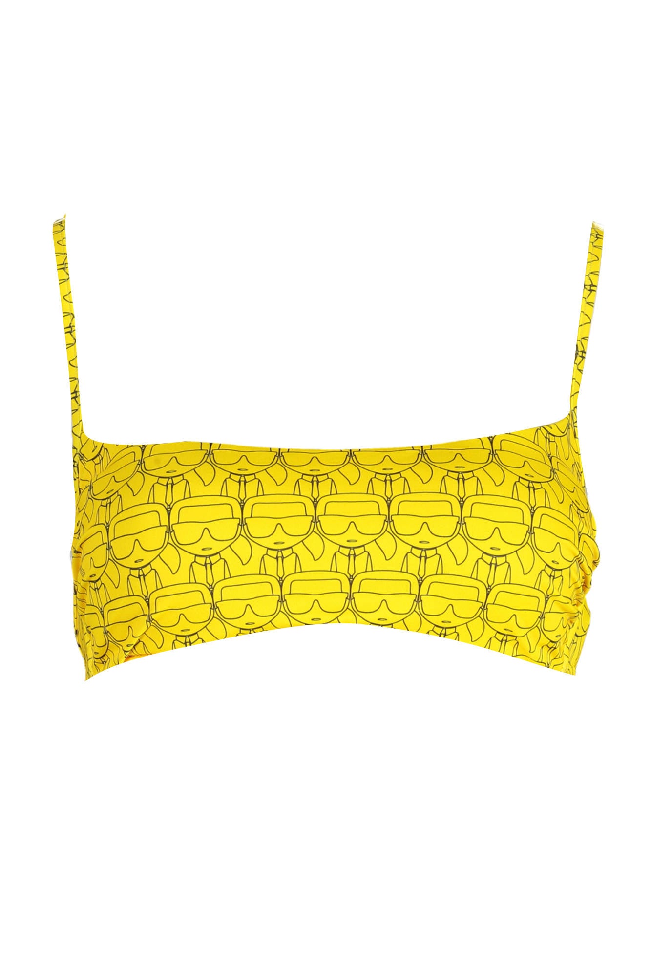 KARL LAGERFELD BEACHWEAR HAUT DE MAILLOT DE BAIN FEMME JAUNE - KARL LAGERFELD BEACHWEAR