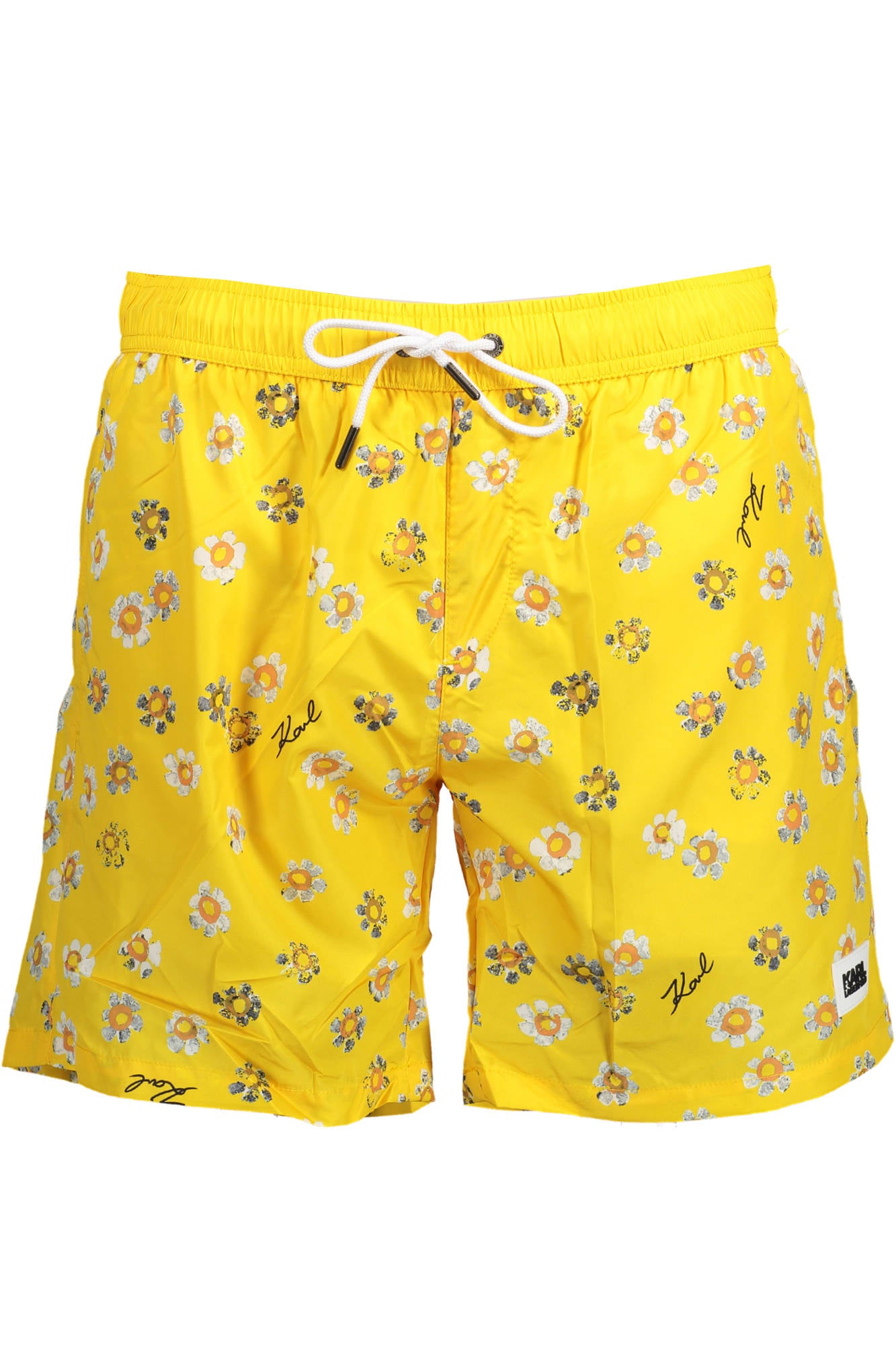 KARL LAGERFELD BEACHWEAR PIÈCES DE MAILLOT DE BAIN SOUS L'HOMME JAUNE - KARL LAGERFELD BEACHWEAR
