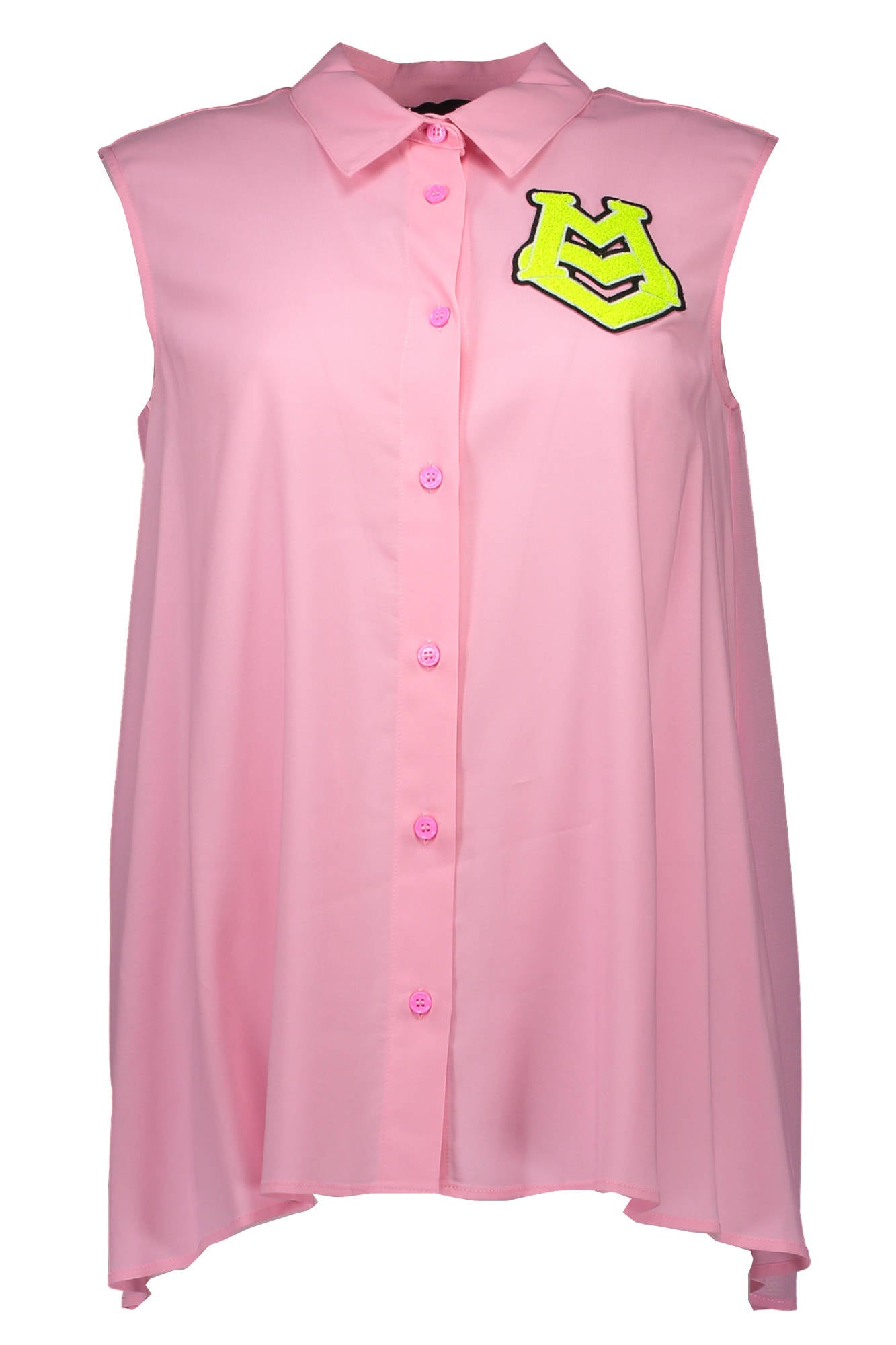 LOVE MOSCHINO CHEMISE SANS MANCHES FEMME ROSE - LOVE MOSCHINO