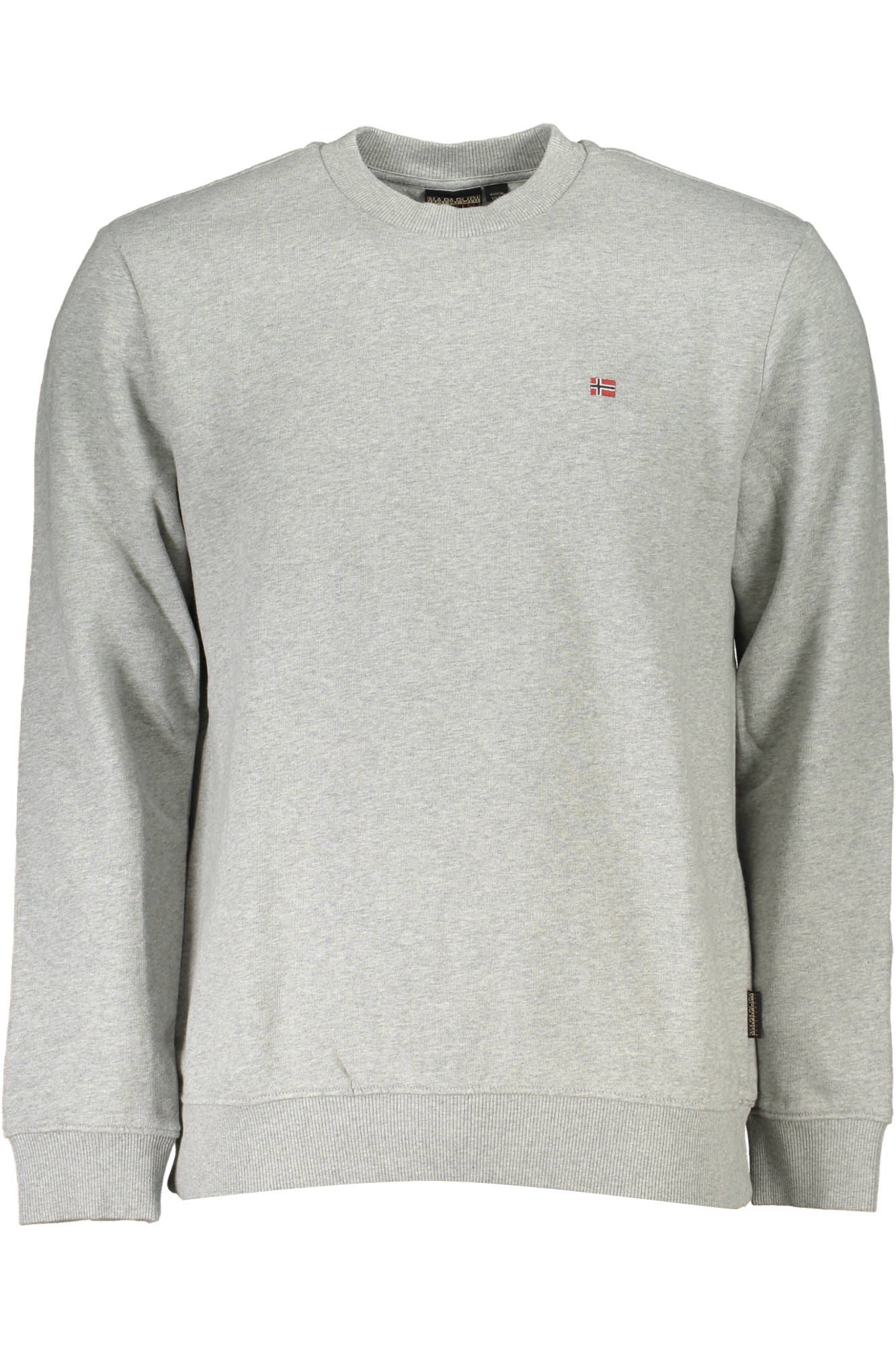NAPAPIJRI SWEAT-SHIRT SANS FERMETURE ÉCLAIR GRIS POUR HOMMES - NAPAPIJRI