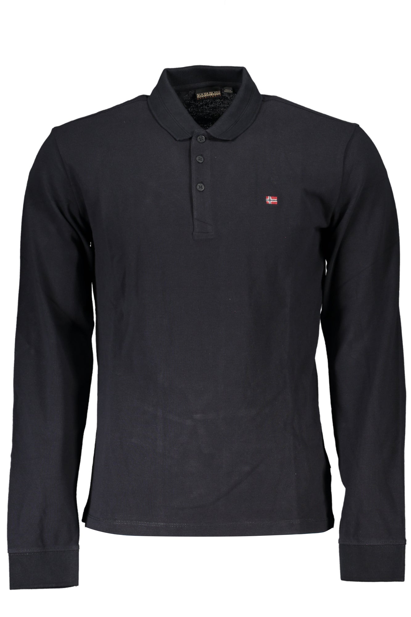 NAPAPIJRI POLO NOIR MANCHES LONGUES HOMME - NAPAPIJRI