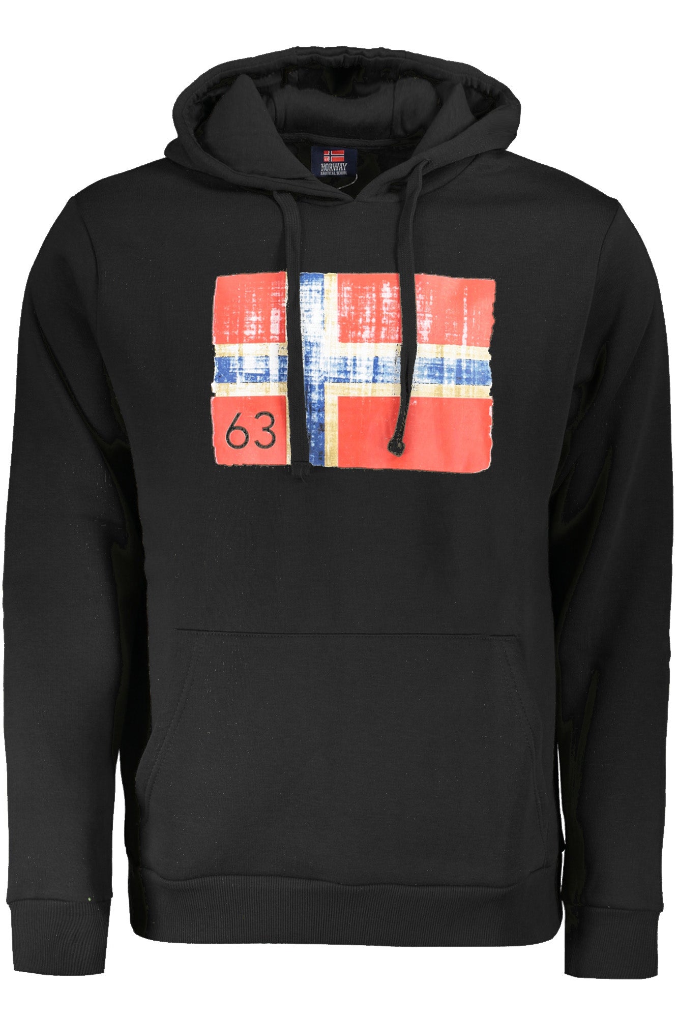 NORVÈGE 1963 SWEAT-SHIRT SANS FERMETURE ÉCLAIR HOMME NOIR - NORWAY 1963