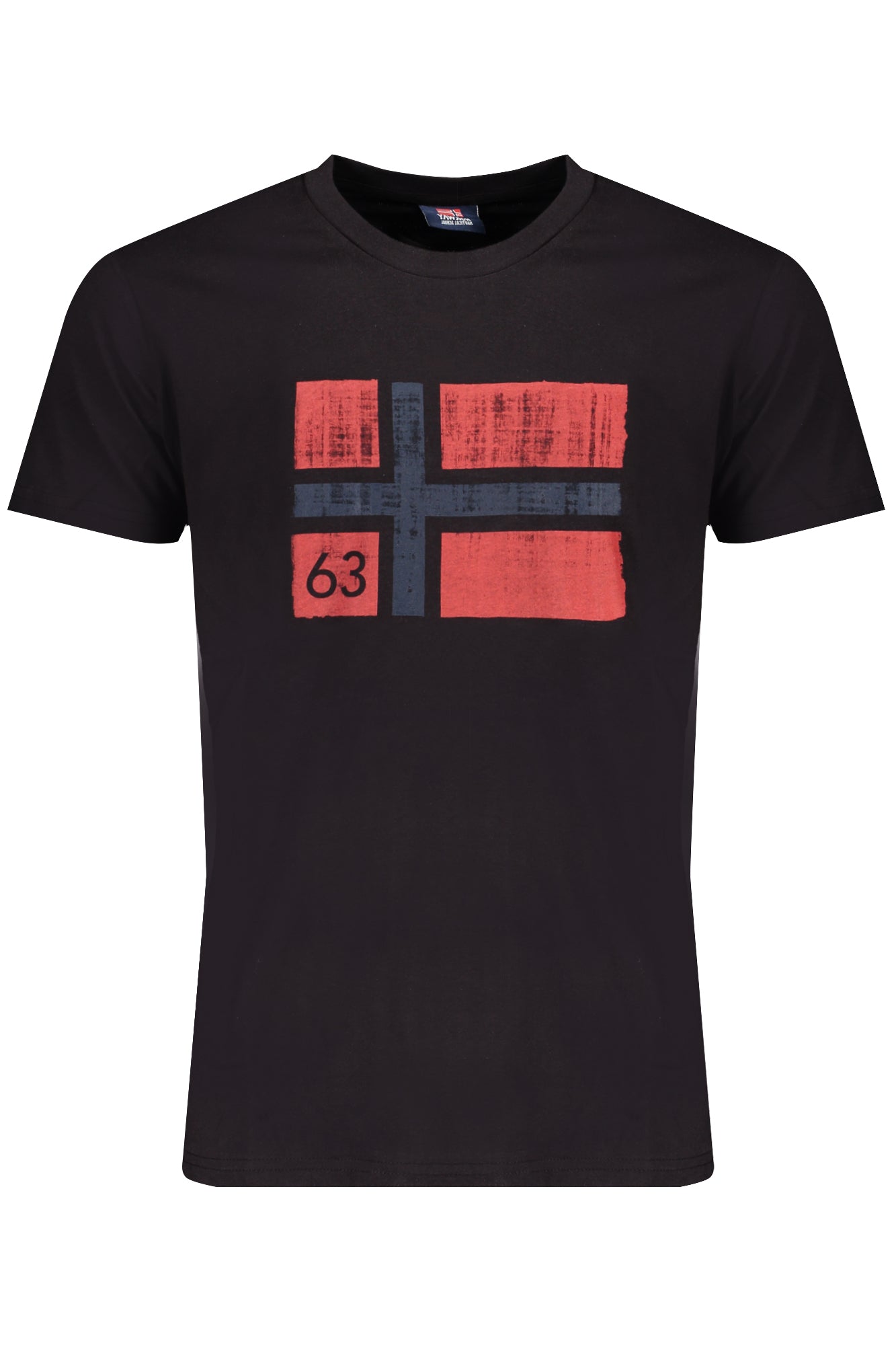 NORVÈGE 1963 T-SHIRT MANCHES COURTES HOMME NOIR - NORWAY 1963