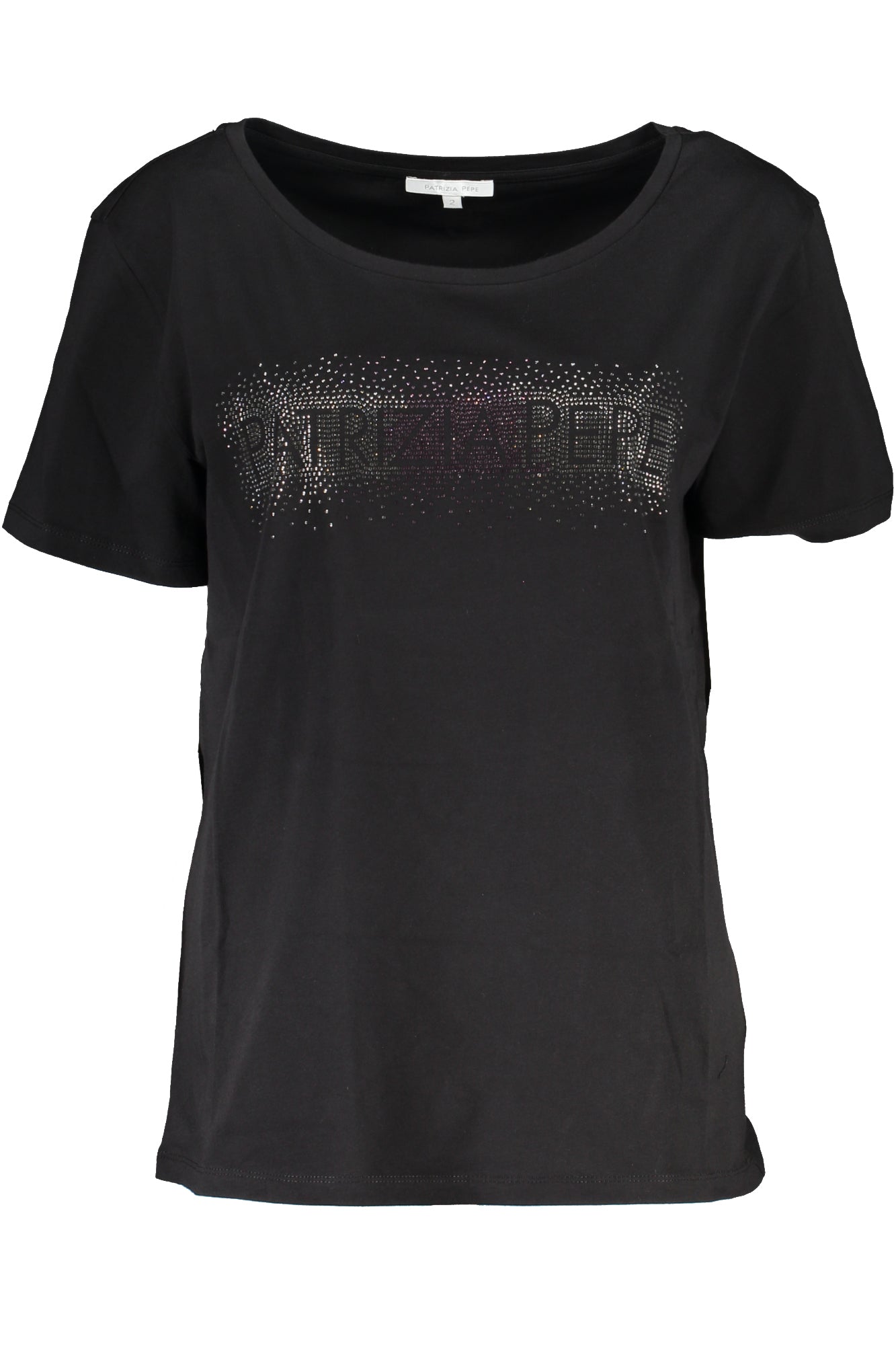 PATRIZIA PEPE T-SHIRT À MANCHES COURTES FEMME NOIR - PATRIZIA PEPE