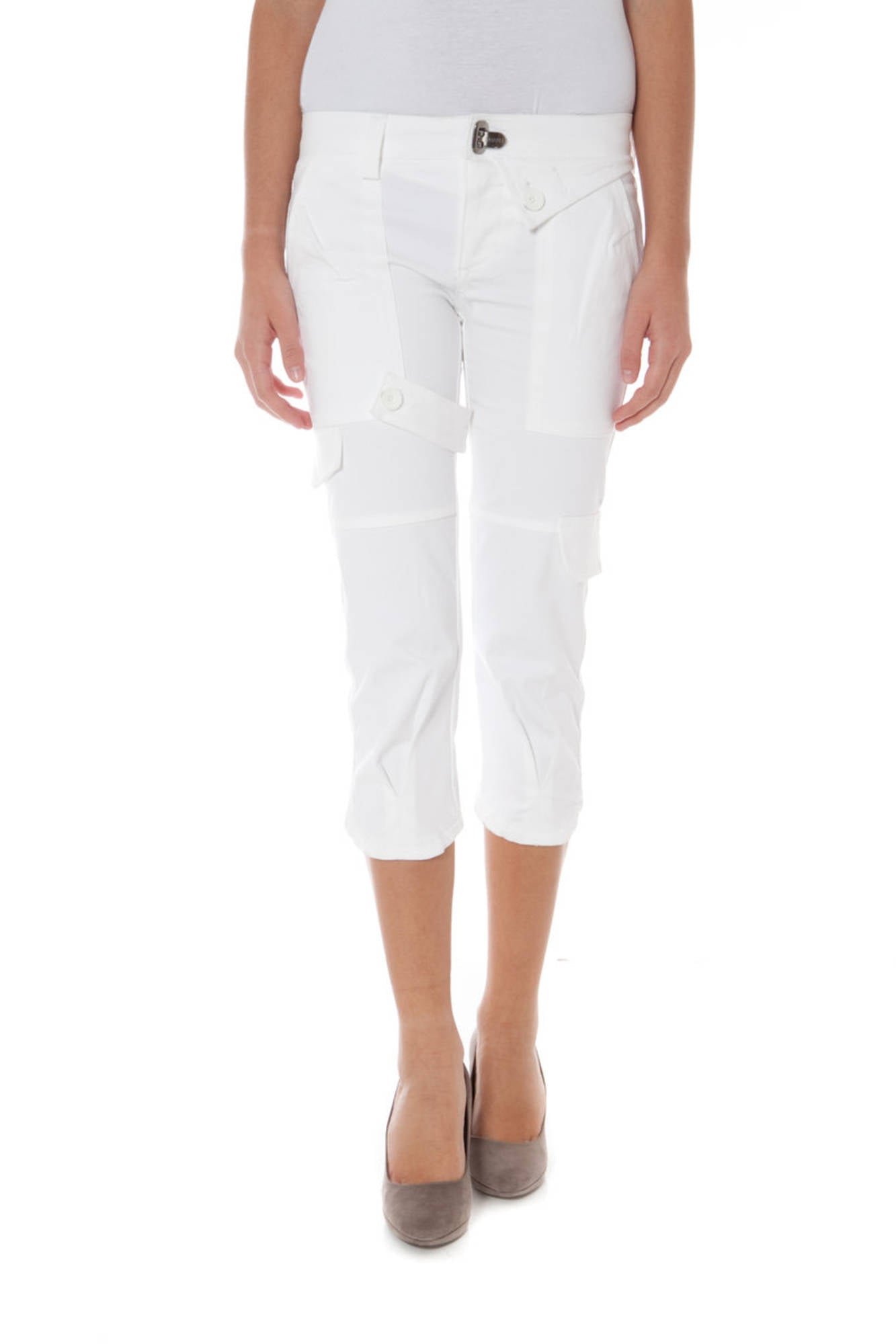 PANTALON PINOCCHIETTO FEMME BLANC PHARD - PHARD