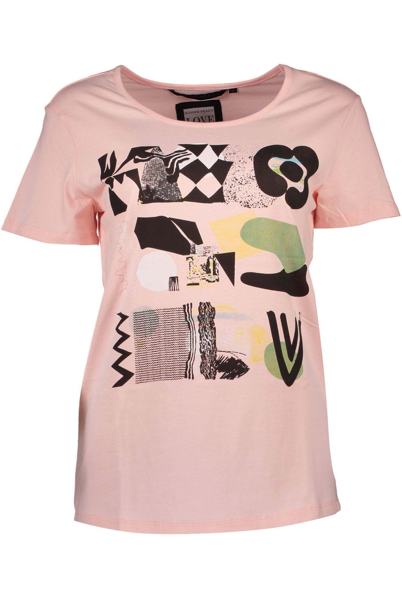 T-SHIRT MANCHES COURTES SILVIAN HEACH FEMME ROSE - SILVIAN HEACH