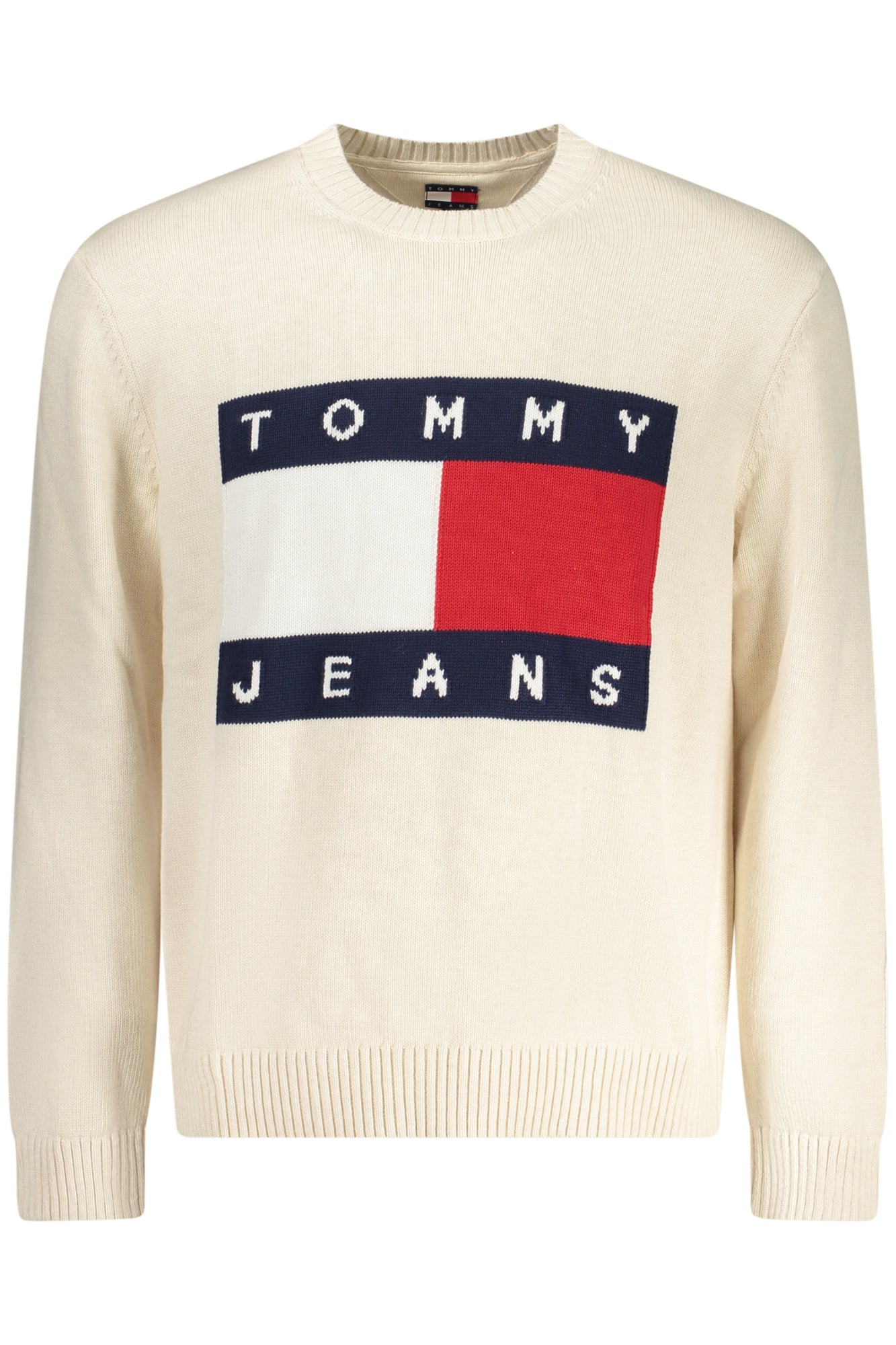 PULL BEIGE TOMMY HILFIGER POUR HOMMES - TOMMY HILFIGER