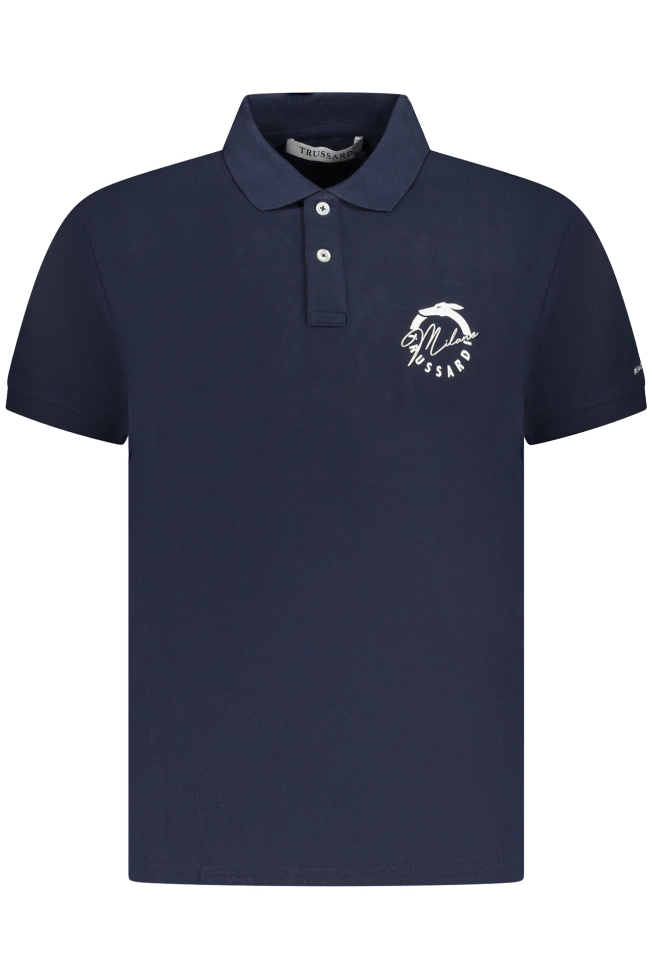 TRUSSARDI POLO MANCHES COURTES HOMME BLEU - TRUSSARDI