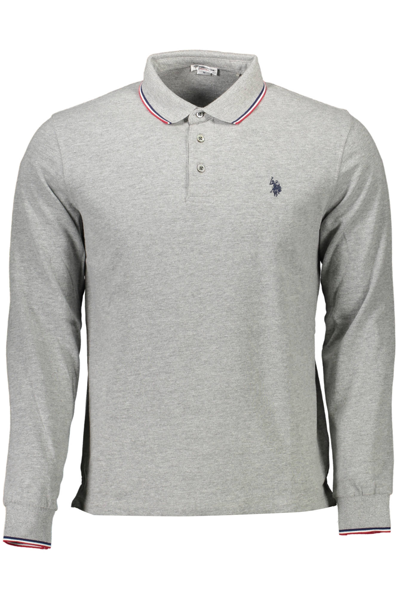 Polo US POLO MANCHES LONGUES HOMME GRIS - U.S. POLO