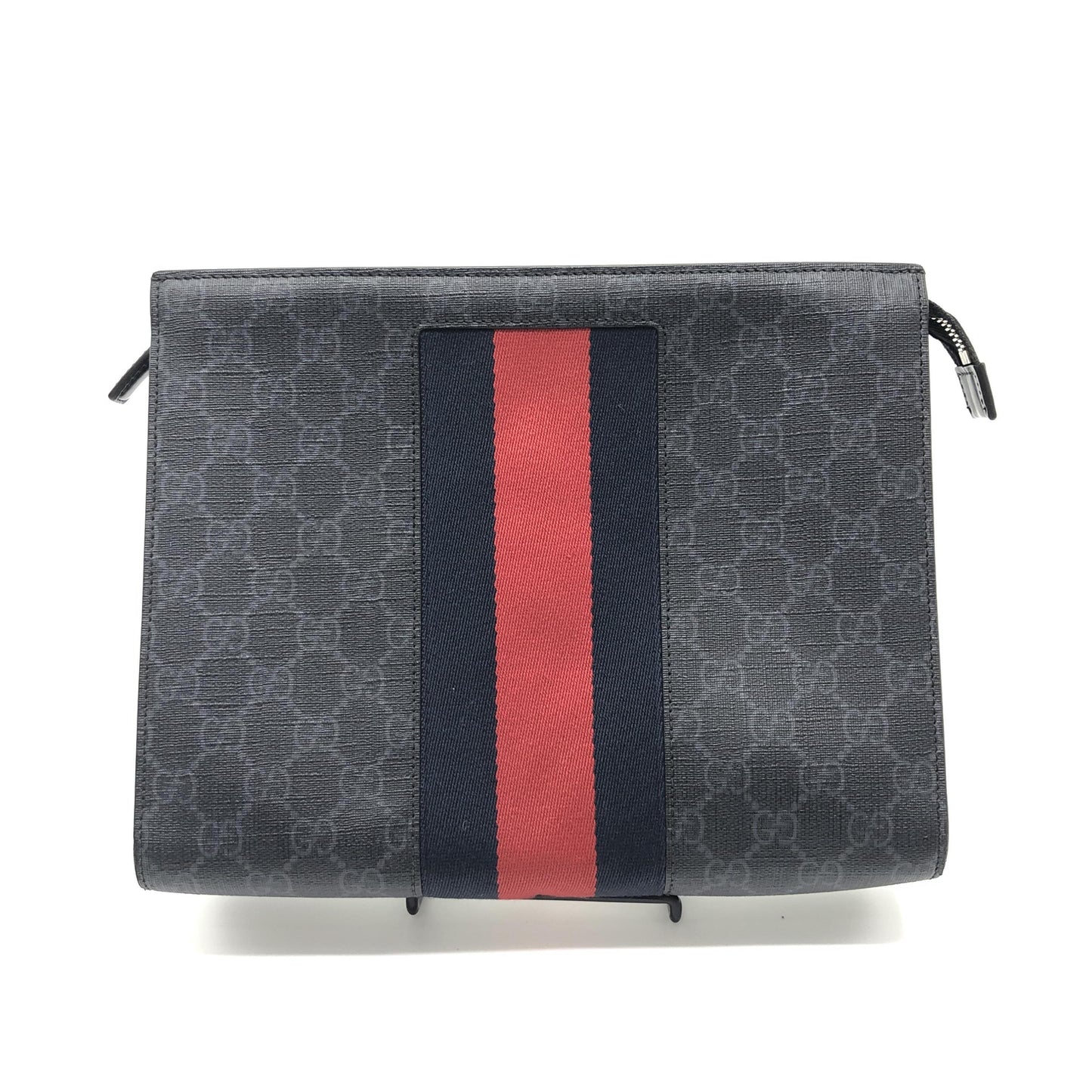 Gucci Pochette Toile Enduite Noir Vintage