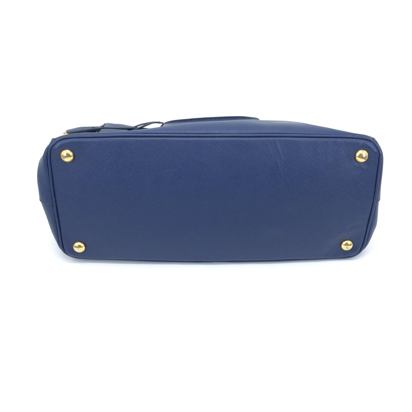Prada Galleria en Cuir Saffiano Bleu