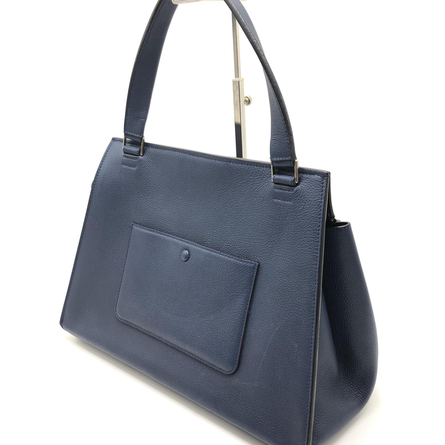 Céline Edge Medium en Cuir Grainé Bleu Marine