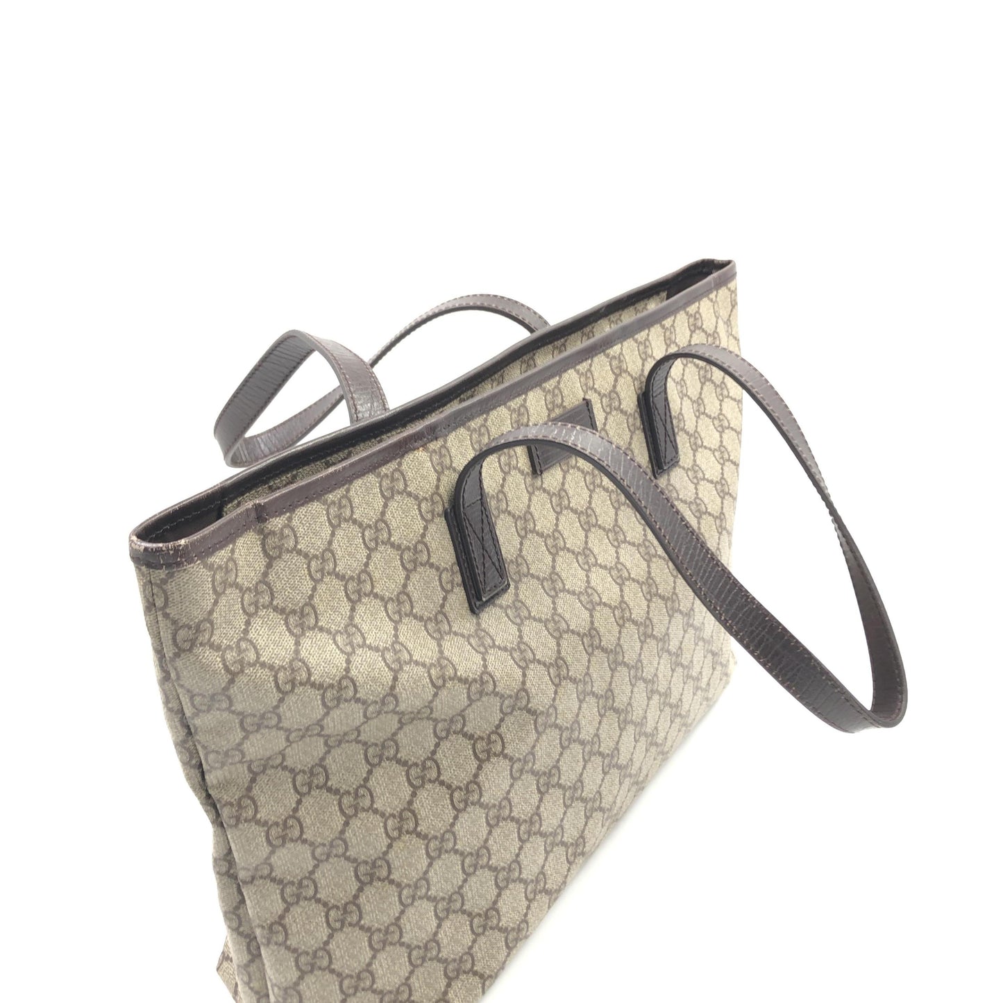 Gucci GG Supreme Tote Bag Beige/Ebony